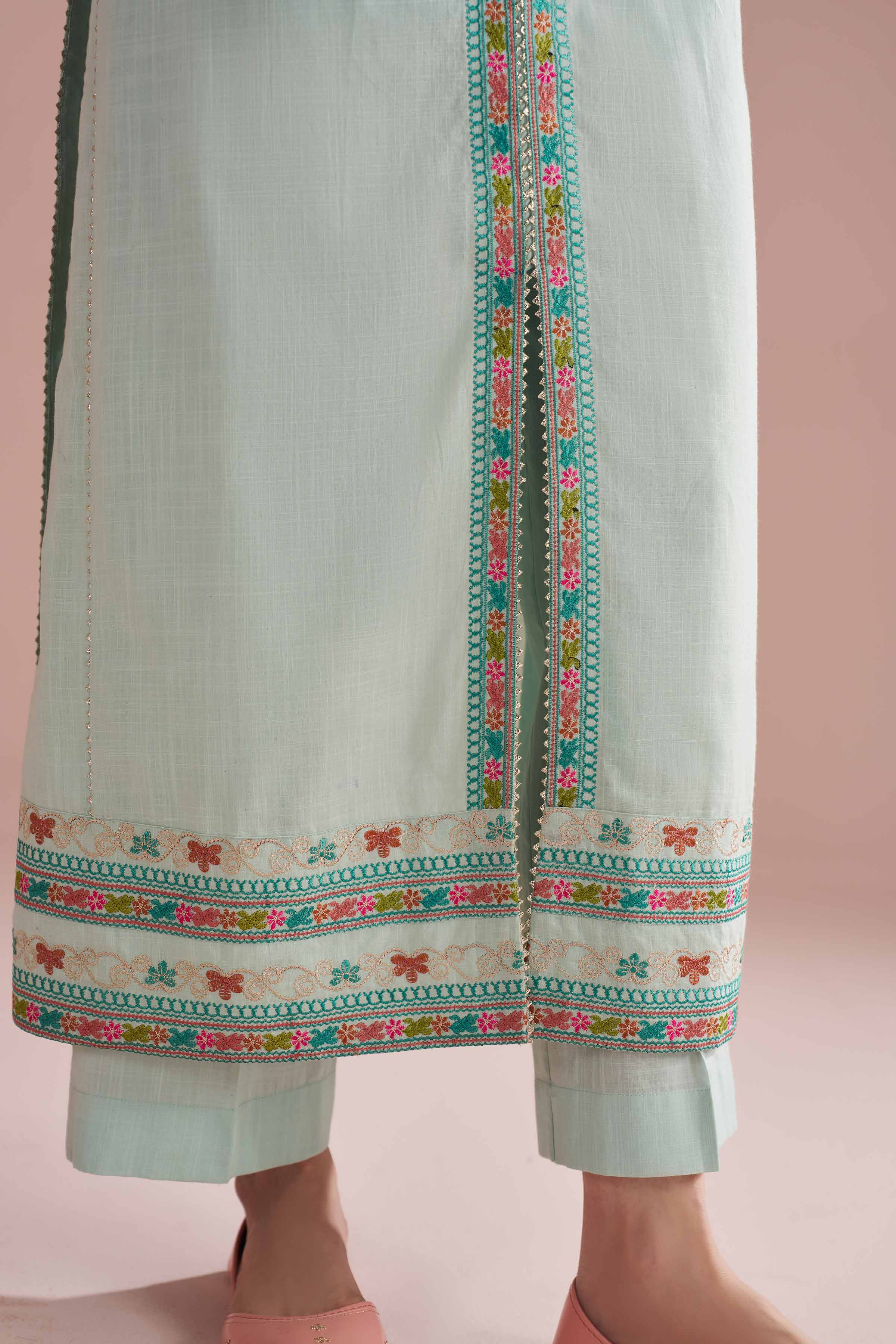 3 Piece - Embroidered Suit - PE26-324