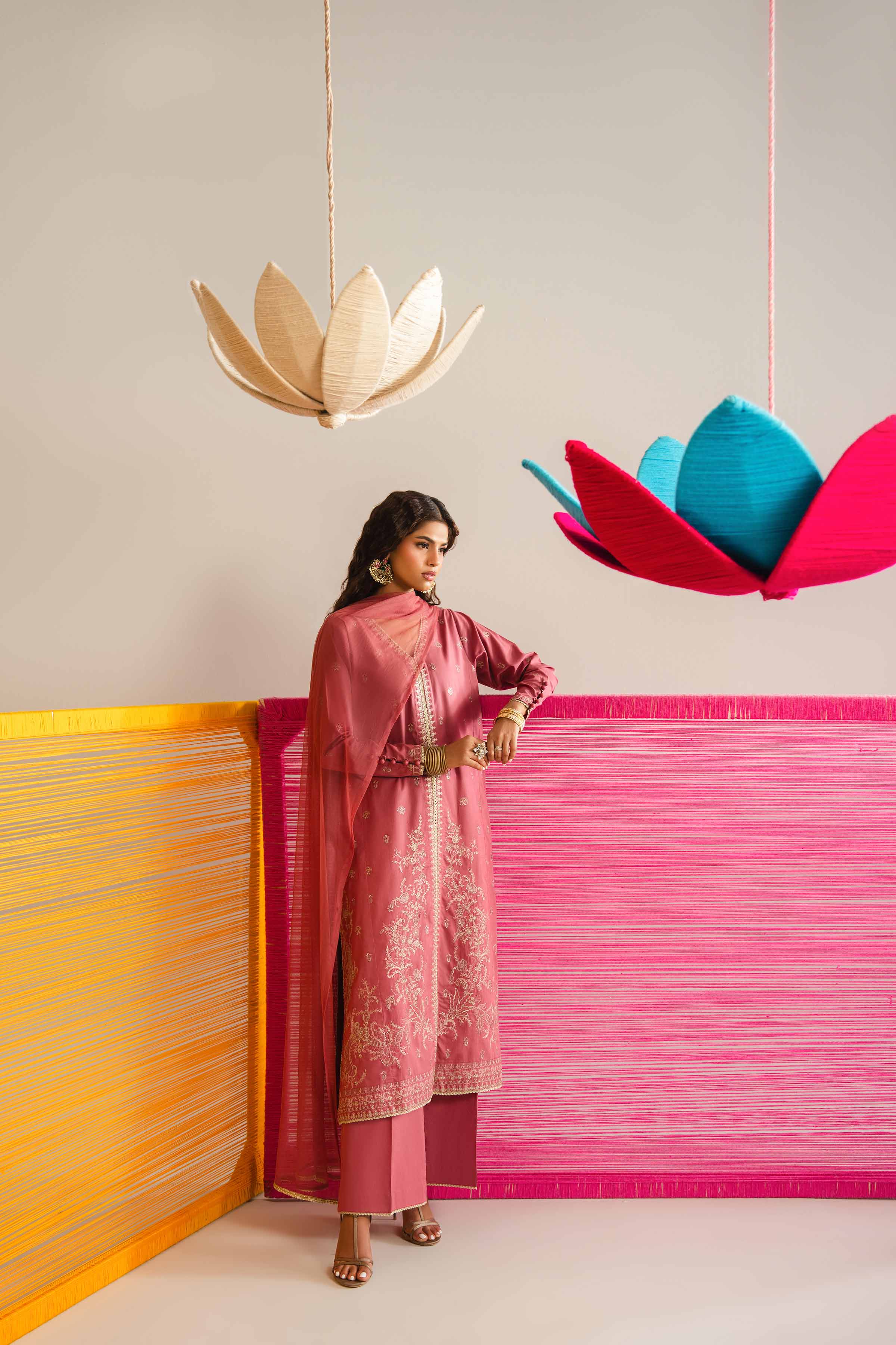 3 Piece - Embroidered Suit - PE26-326