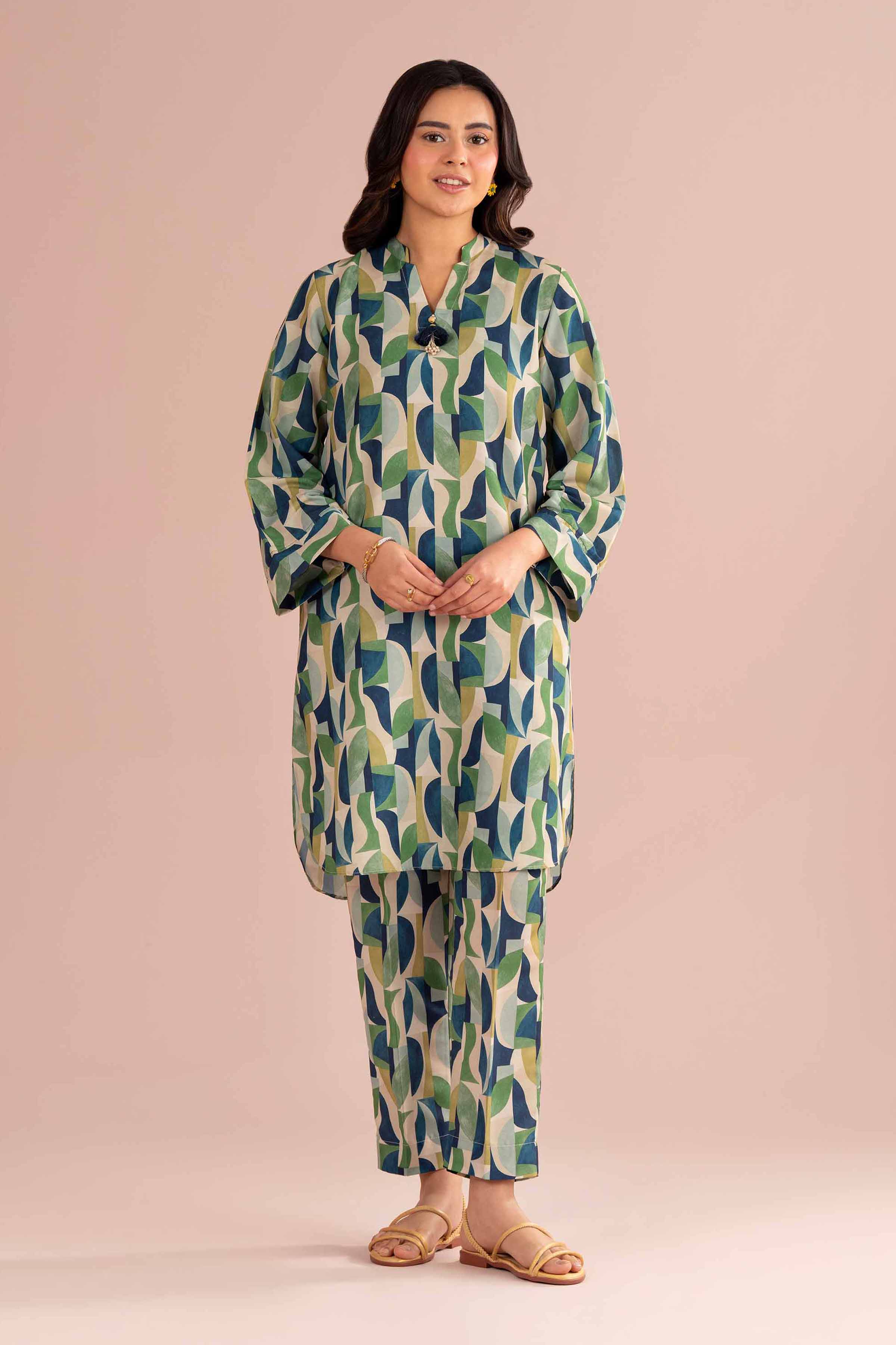 2 Piece - Printed Suit - PE26-363
