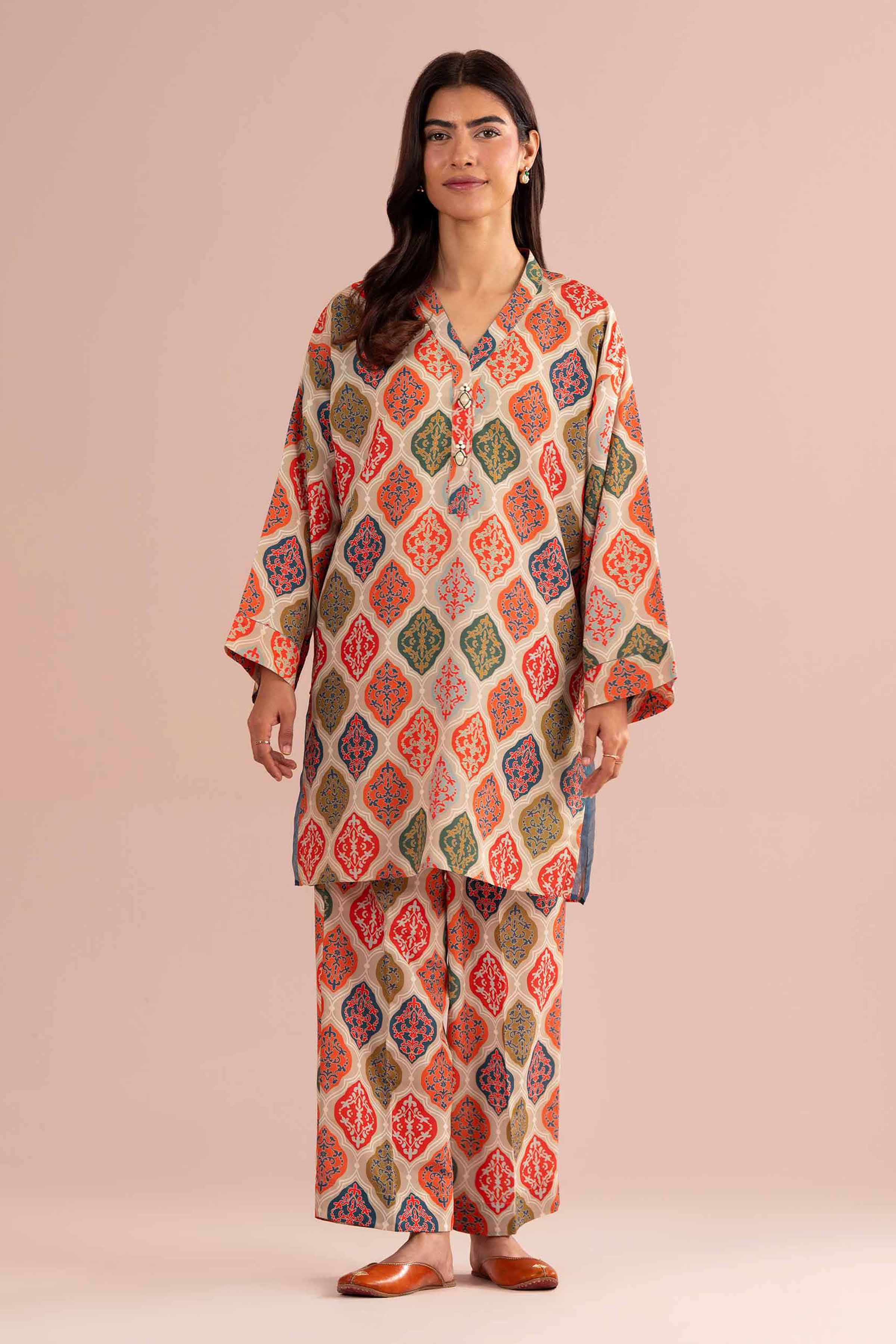 2 Piece - Printed Suit - PE26-364