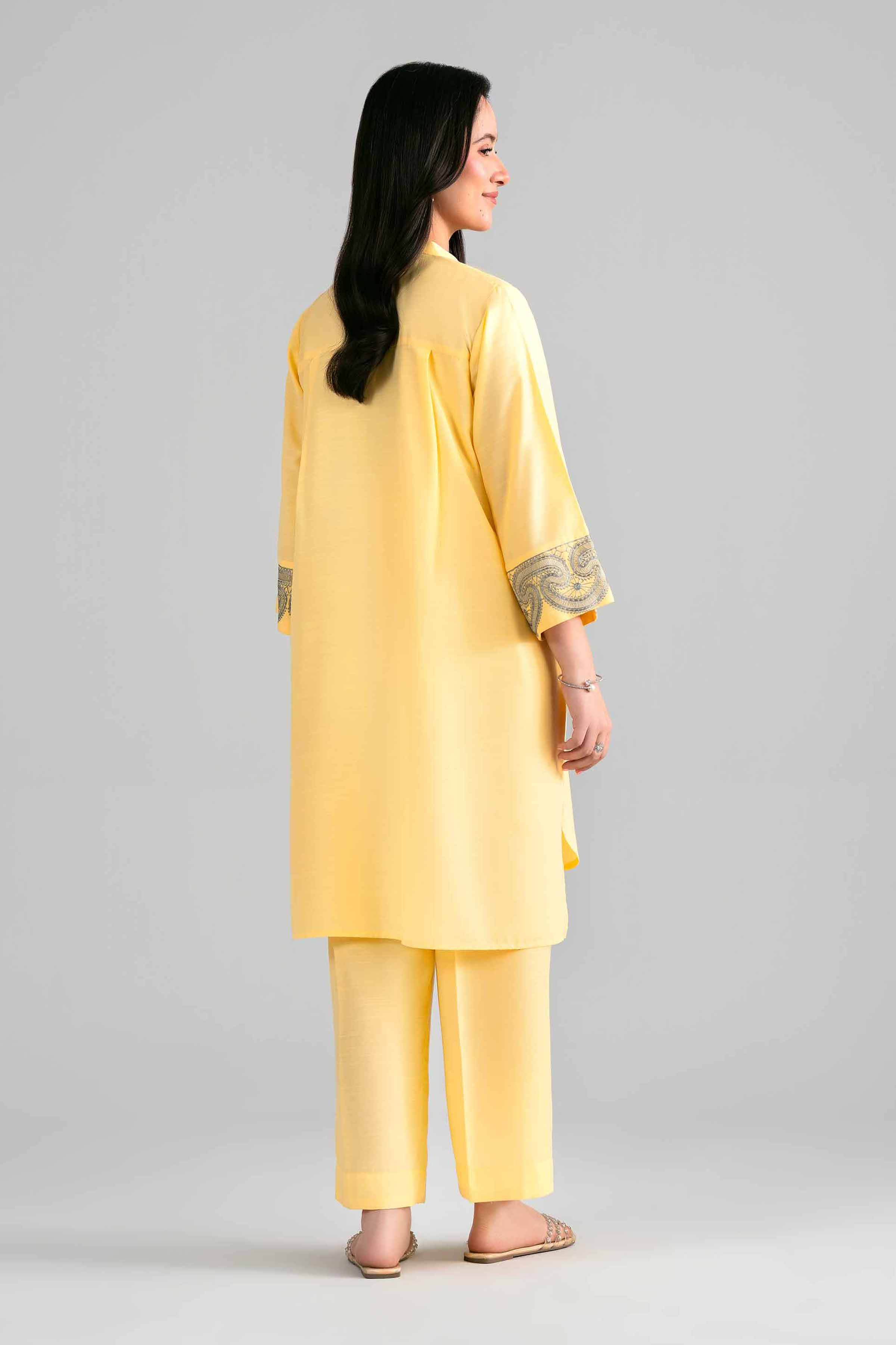 2 Piece - Embroidered Suit - PE26-396 Yellow Lawn 2PC Embroidered READY TO WEAR