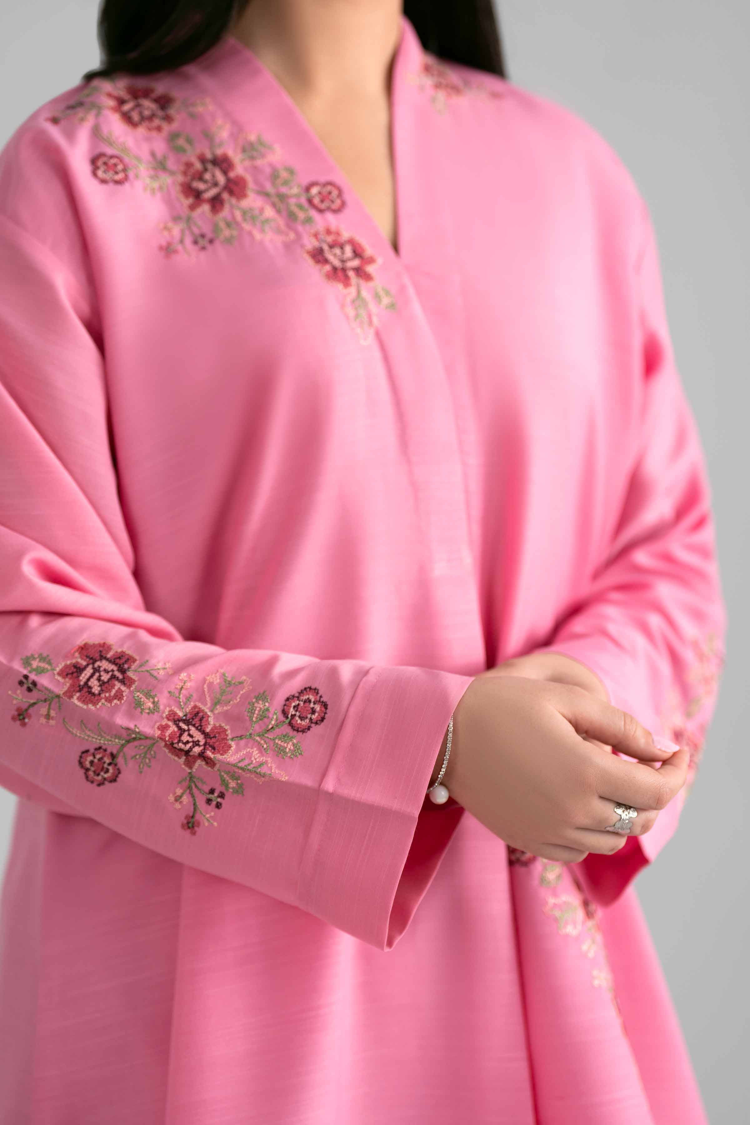 2 Piece - Embroidered Suit - PE26-401 Pink Lawn 2PC Embroidered READY TO WEAR