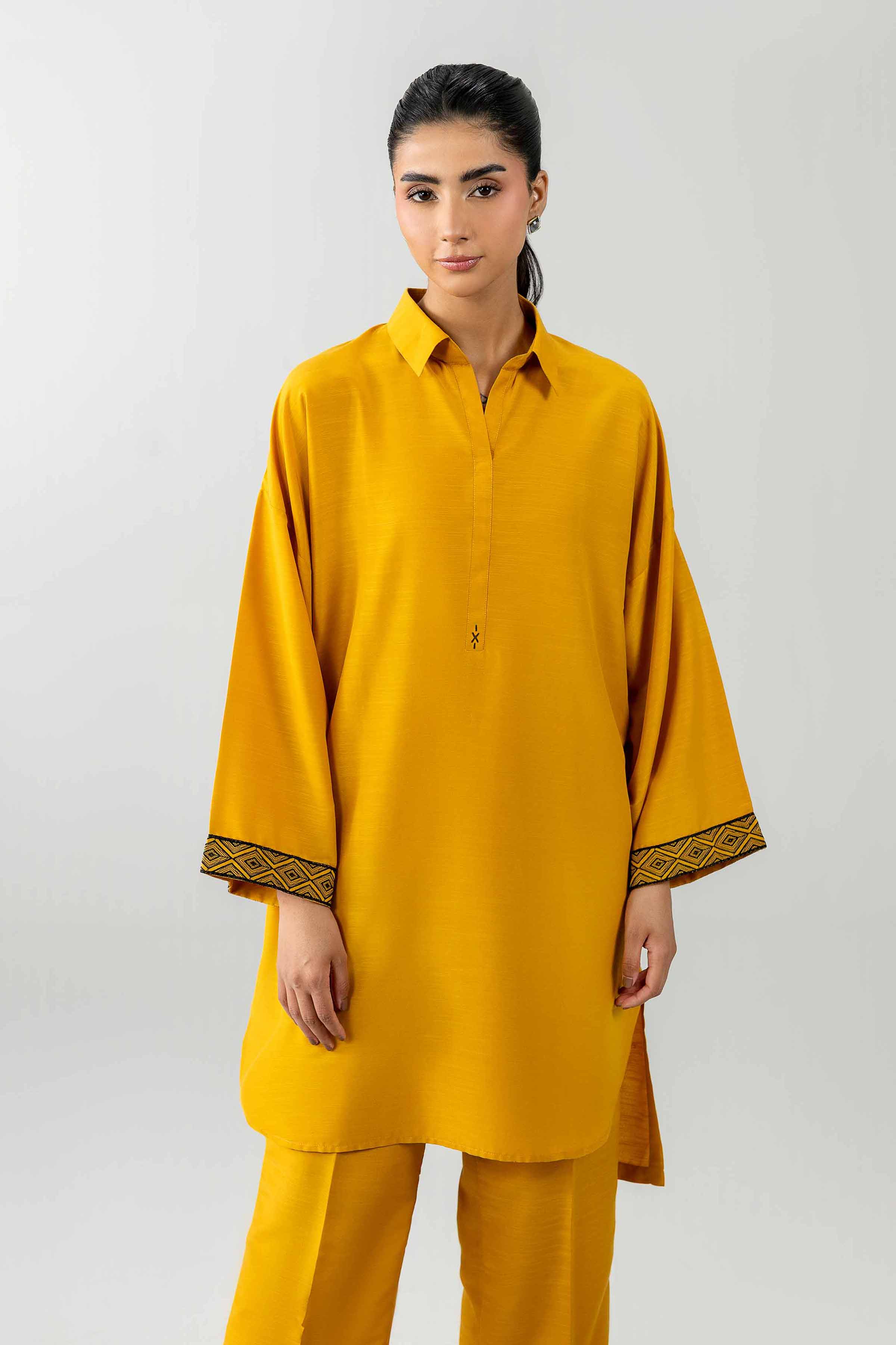 2 Piece - Embroidered Suit - PE26-411 Yellow Lawn 2PC Embroidered READY TO WEAR