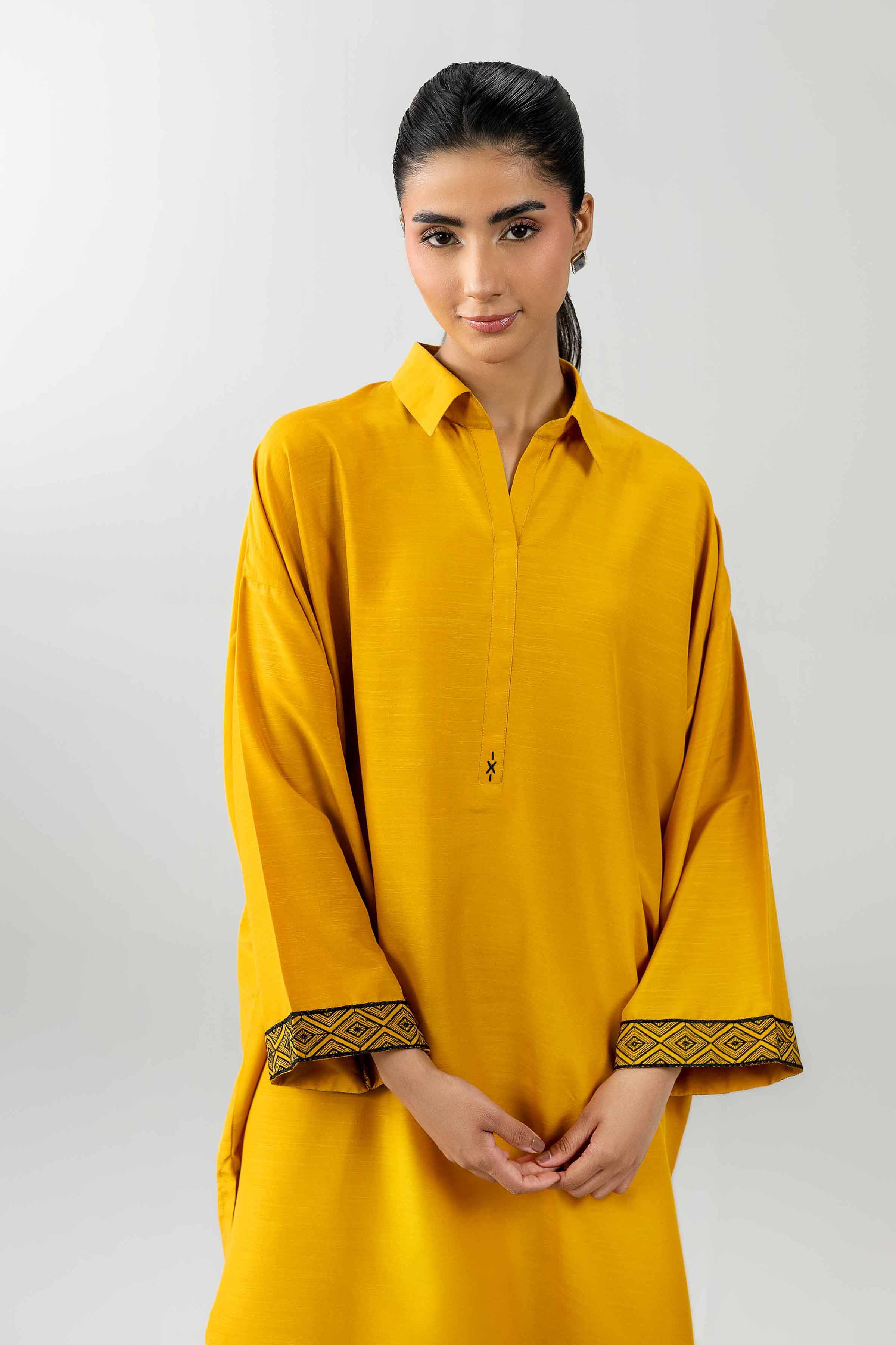 2 Piece - Embroidered Suit - PE26-411 Yellow Lawn 2PC Embroidered READY TO WEAR