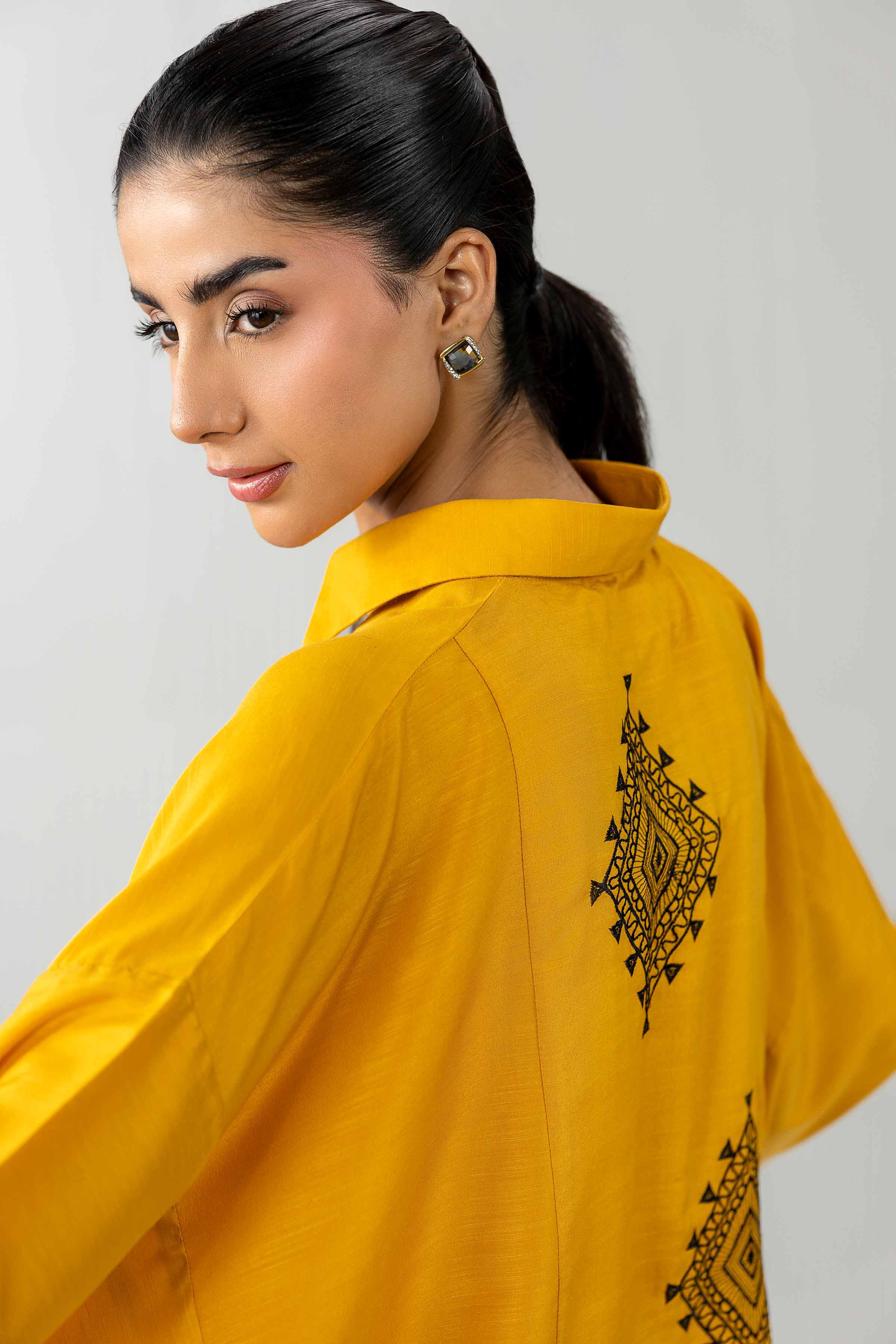 2 Piece - Embroidered Suit - PE26-411 Yellow Lawn 2PC Embroidered READY TO WEAR