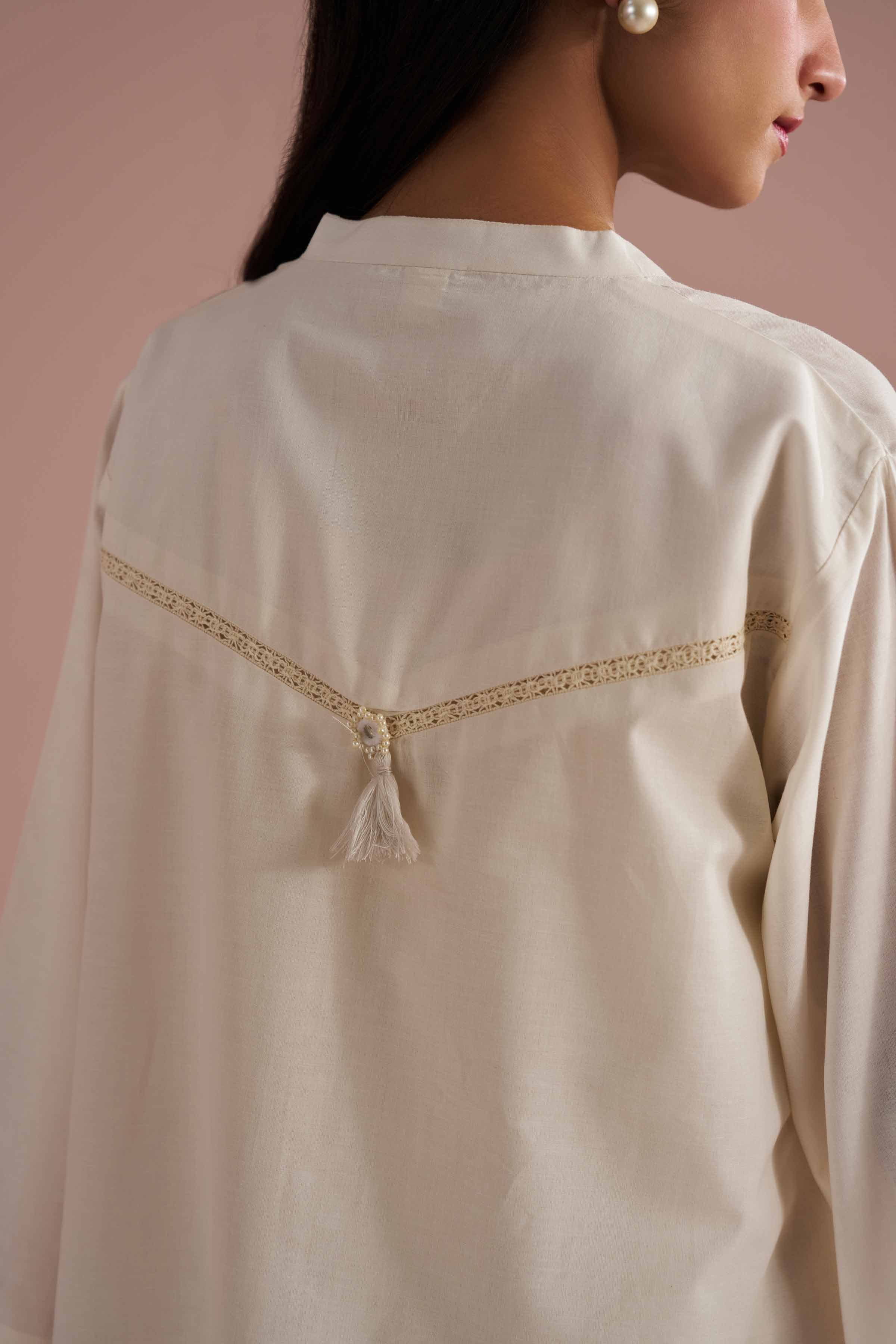 2 Piece - Basic Suit - PE26-43 White Plain 2PC Solids READY TO WEAR