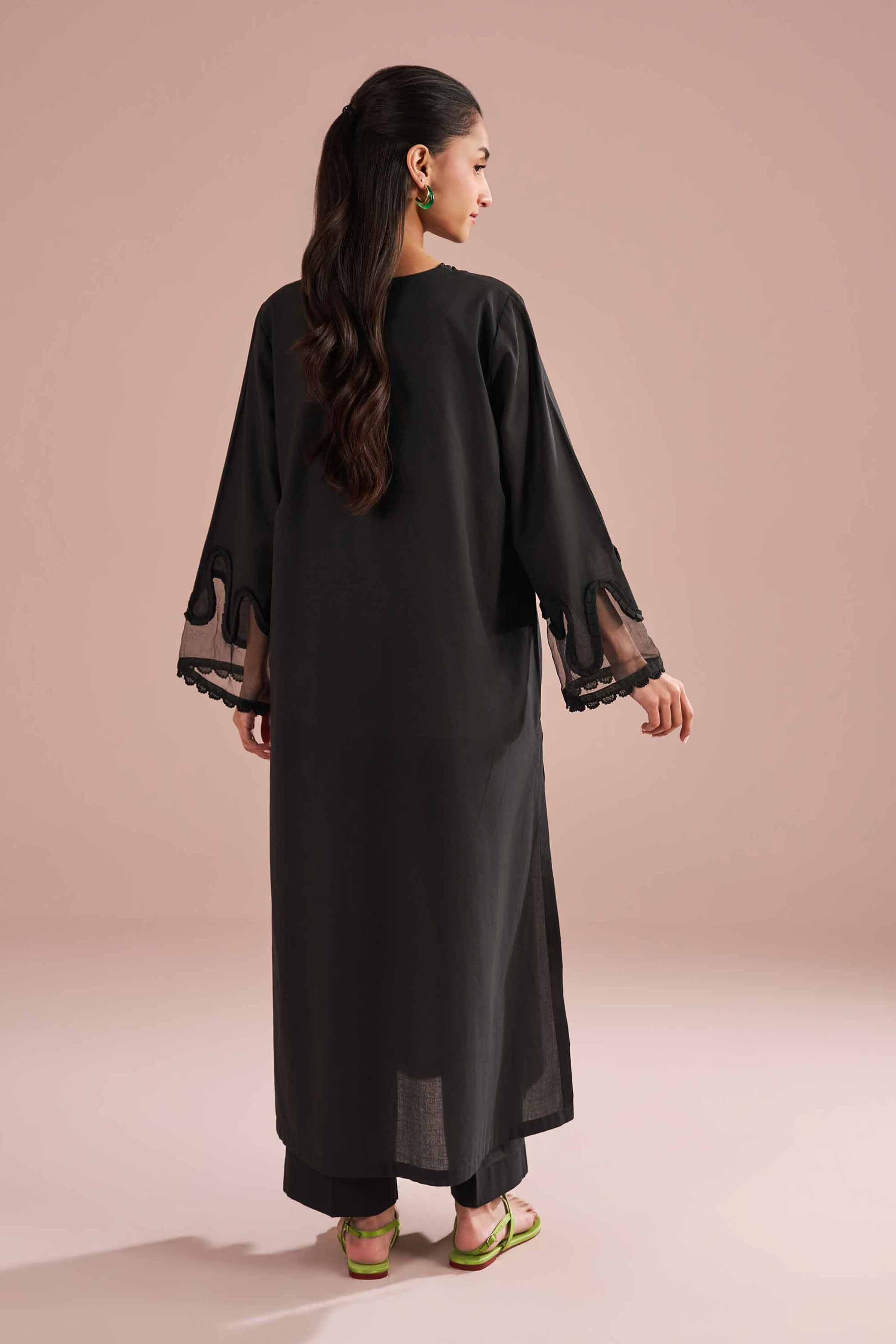 2 Piece - Basic Suit - PE26-45 Black Cambric 2PC Solids READY TO WEAR