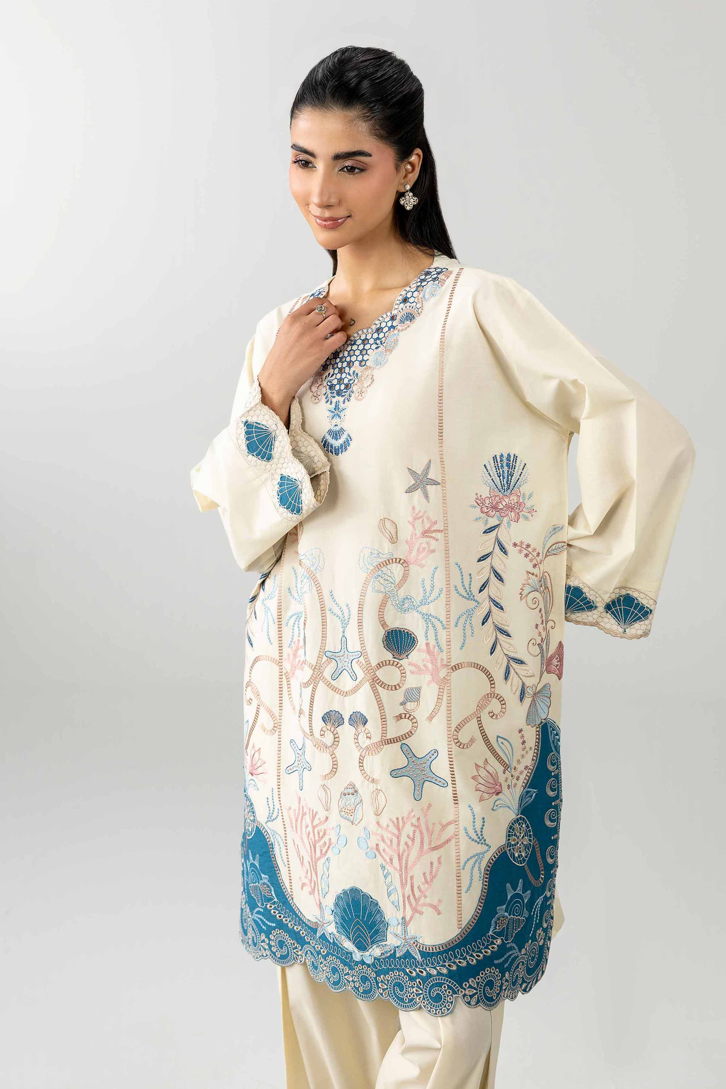 2 Piece - Embroidered Suit - PE26-452