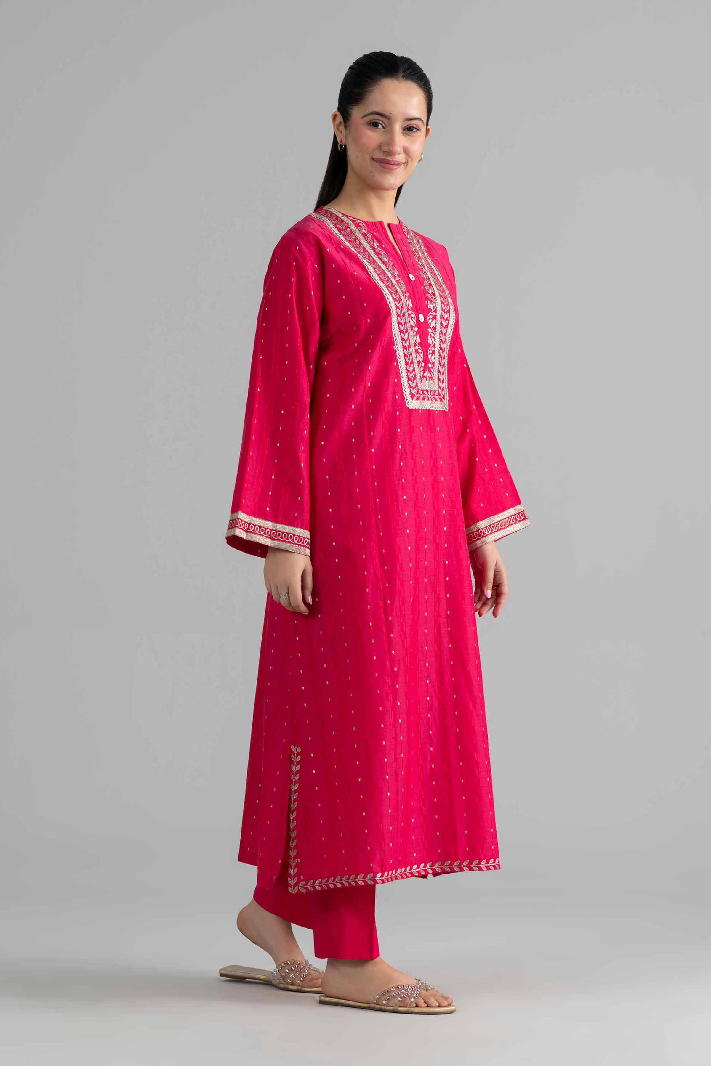 2 Piece - Embroidered Suit - PE26-460