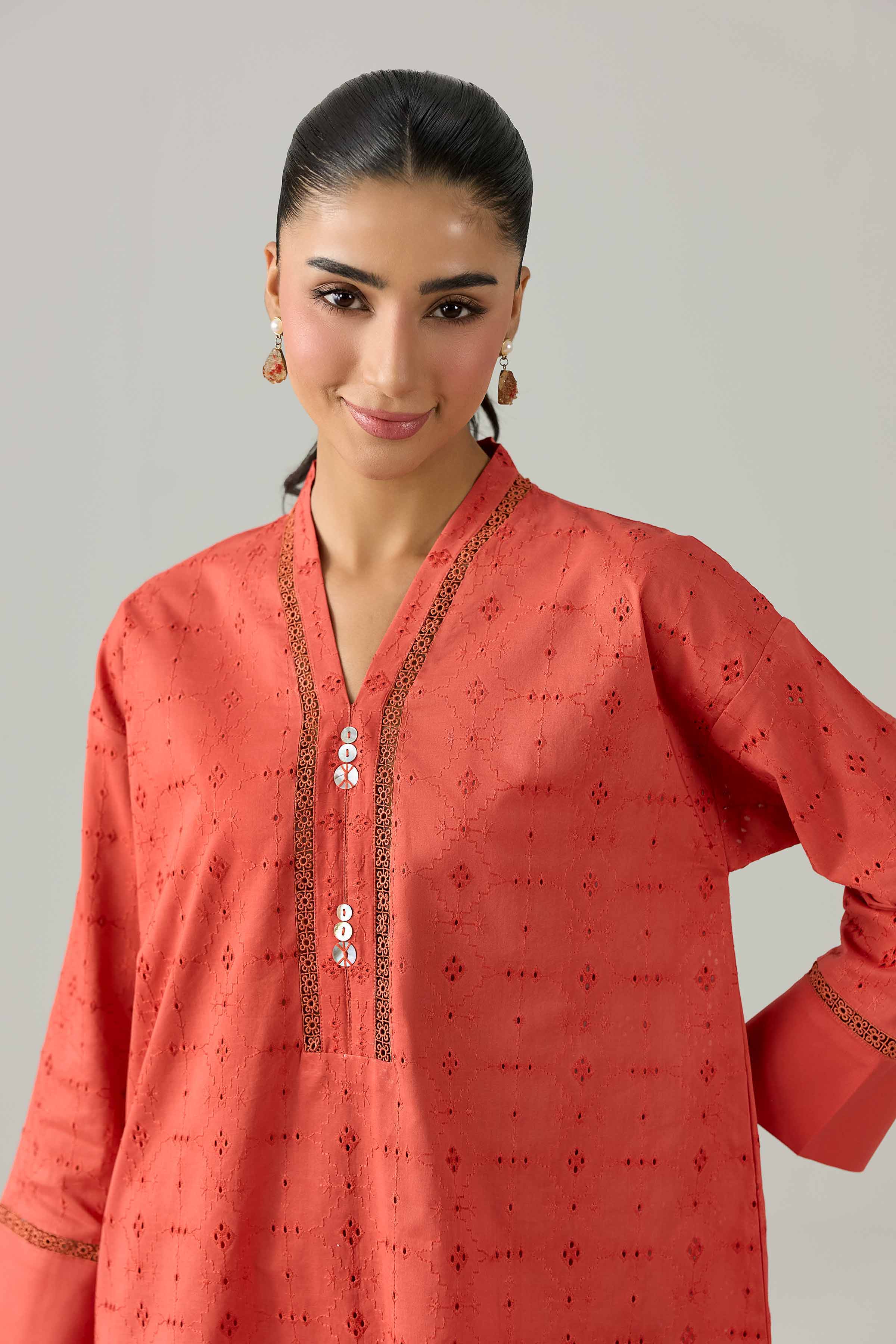 2 Piece - Embroidered Suit - PE26-468