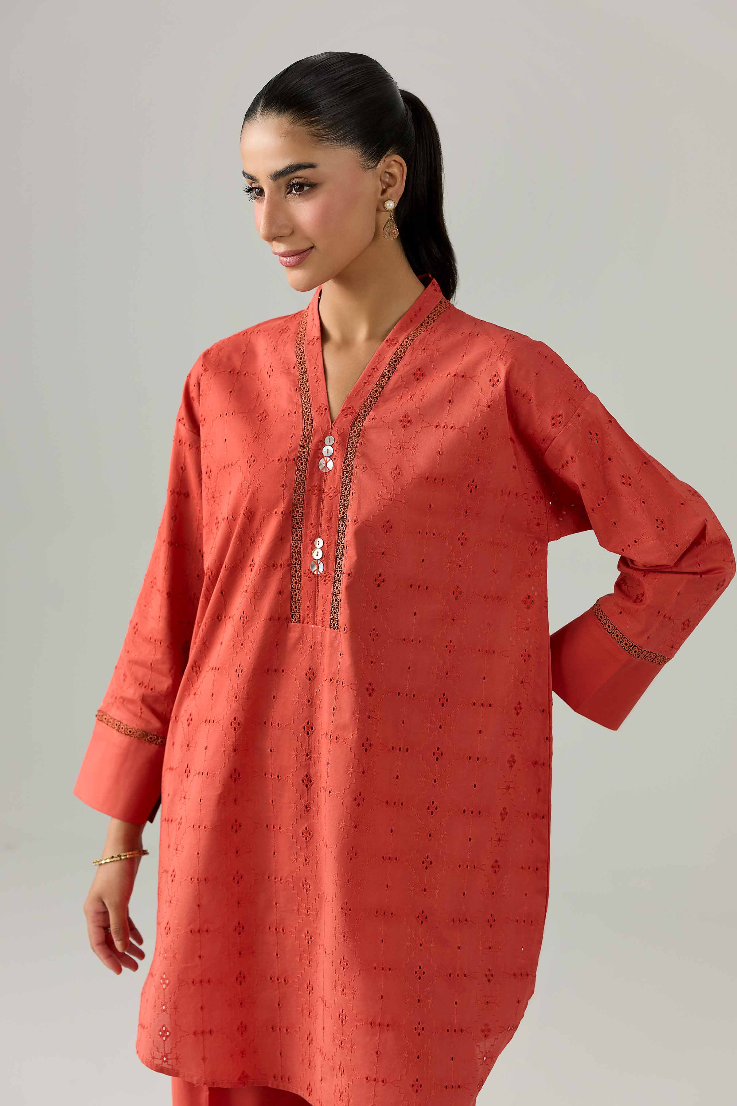 2 Piece - Embroidered Suit - PE26-468