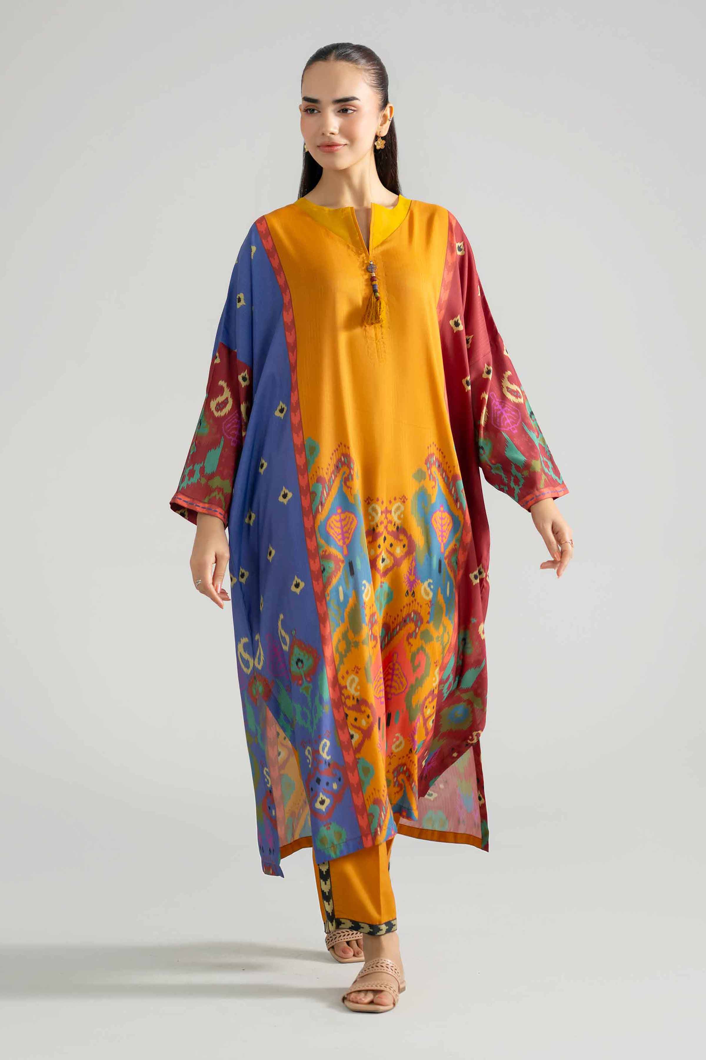 2 Piece - Printed Suit - PE26-481 Multi Linen 2PC Printed READY TO WEAR