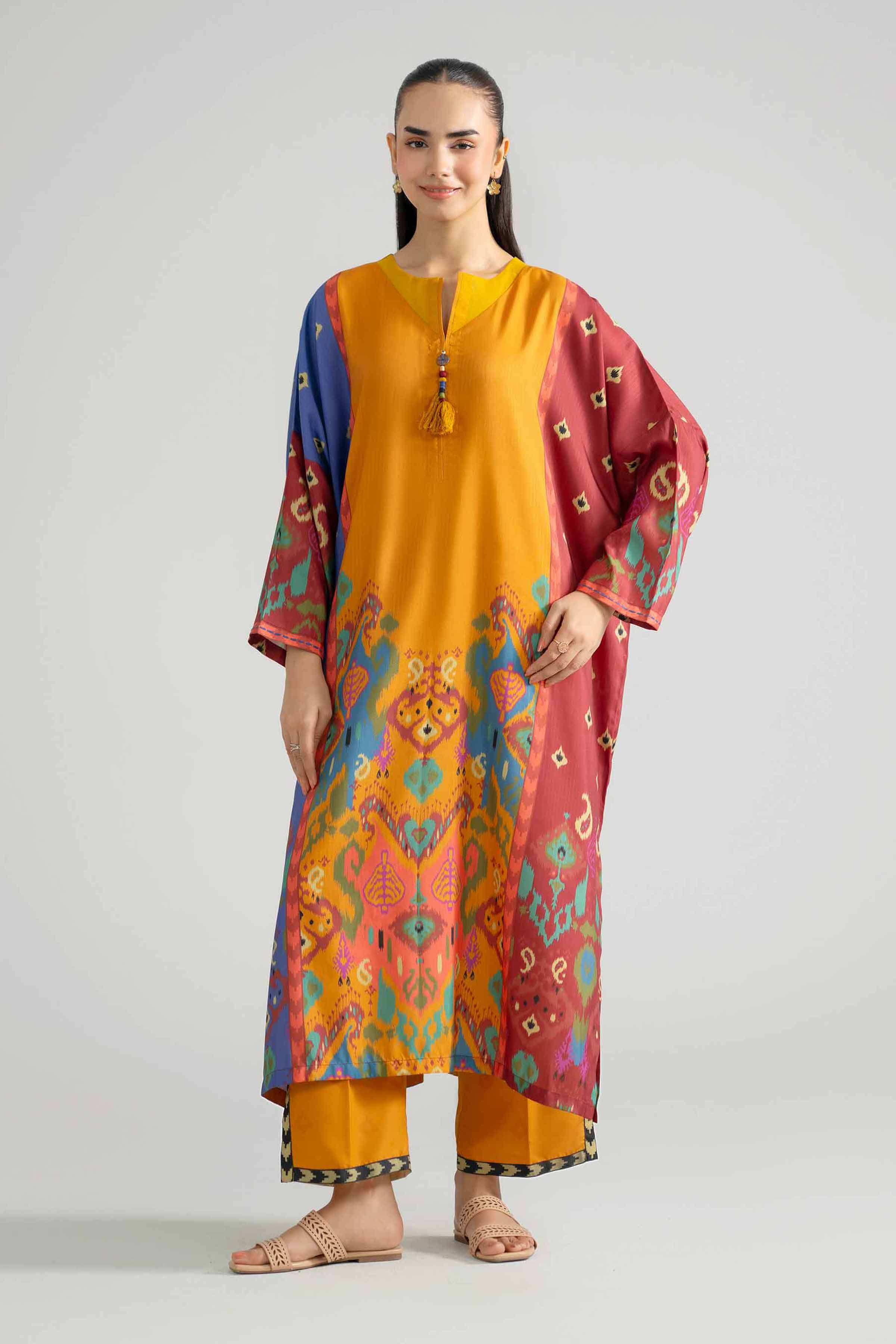 2 Piece - Printed Suit - PE26-481 Multi Linen 2PC Printed READY TO WEAR