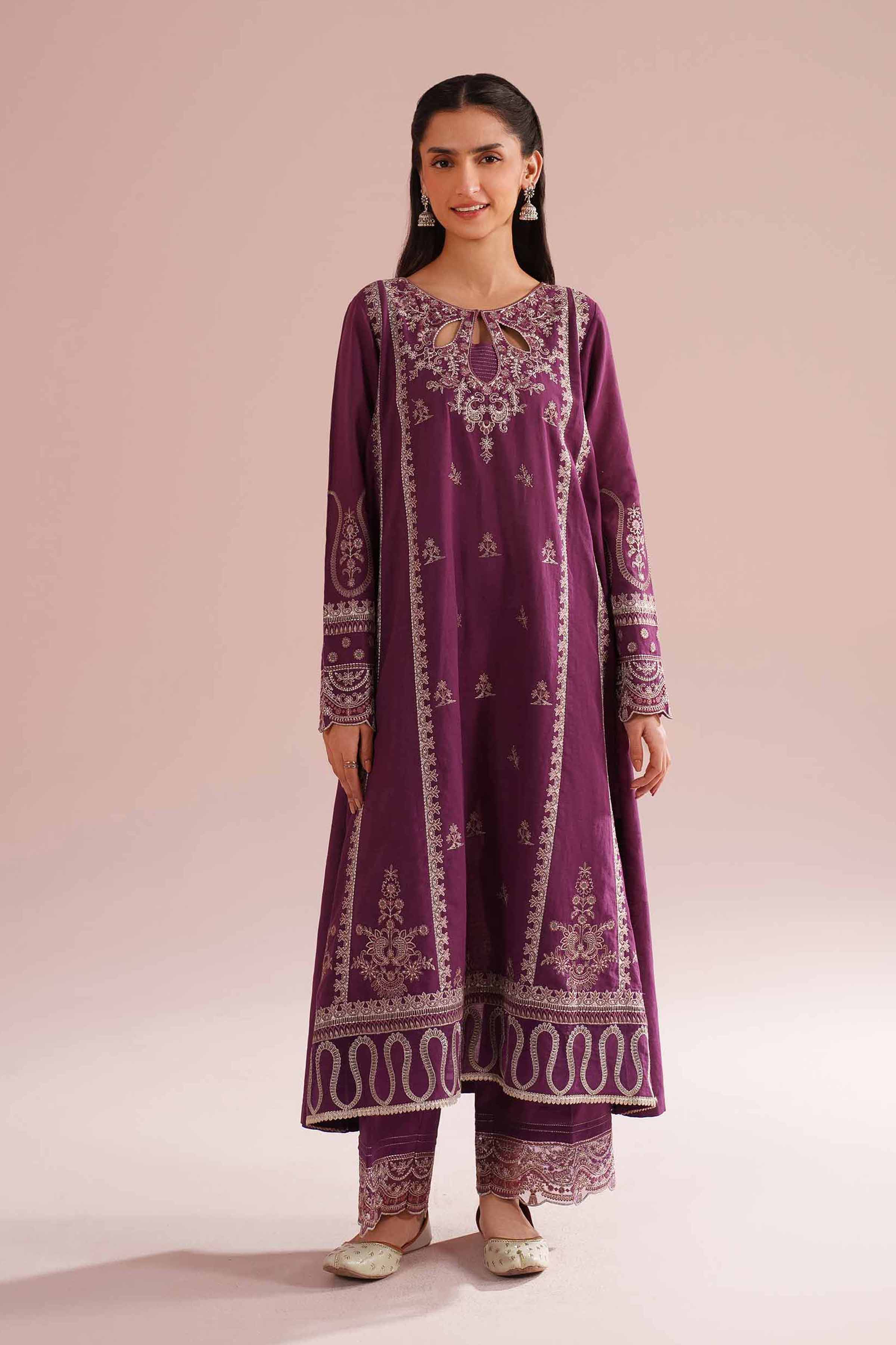 2 Piece - Embroidered Suit - PE26-49