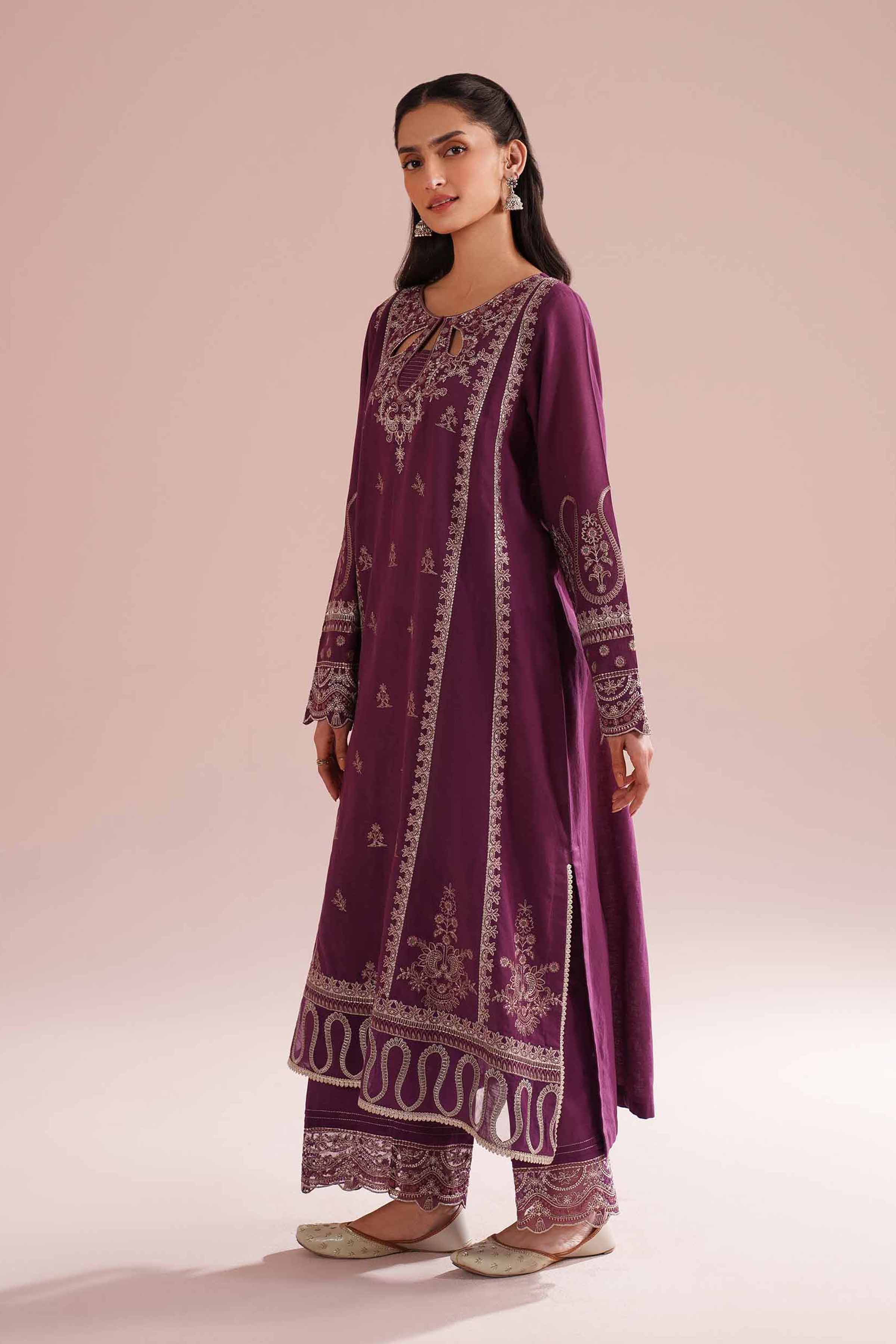 2 Piece - Embroidered Suit - PE26-49