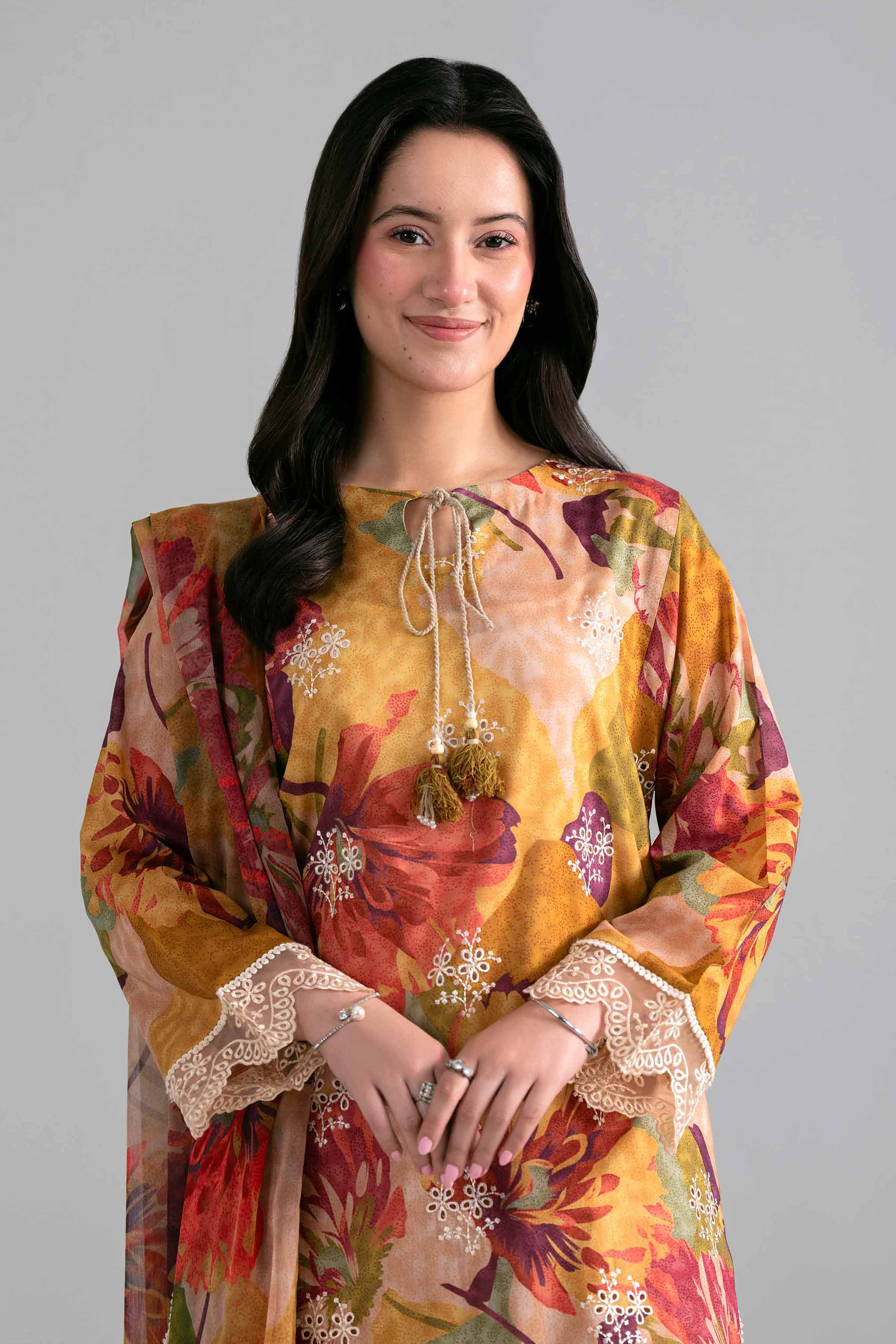 3 Piece - Printed Embroidered Suit - PE26-498 Multi Lawn 3PC Embroidered READY TO WEAR