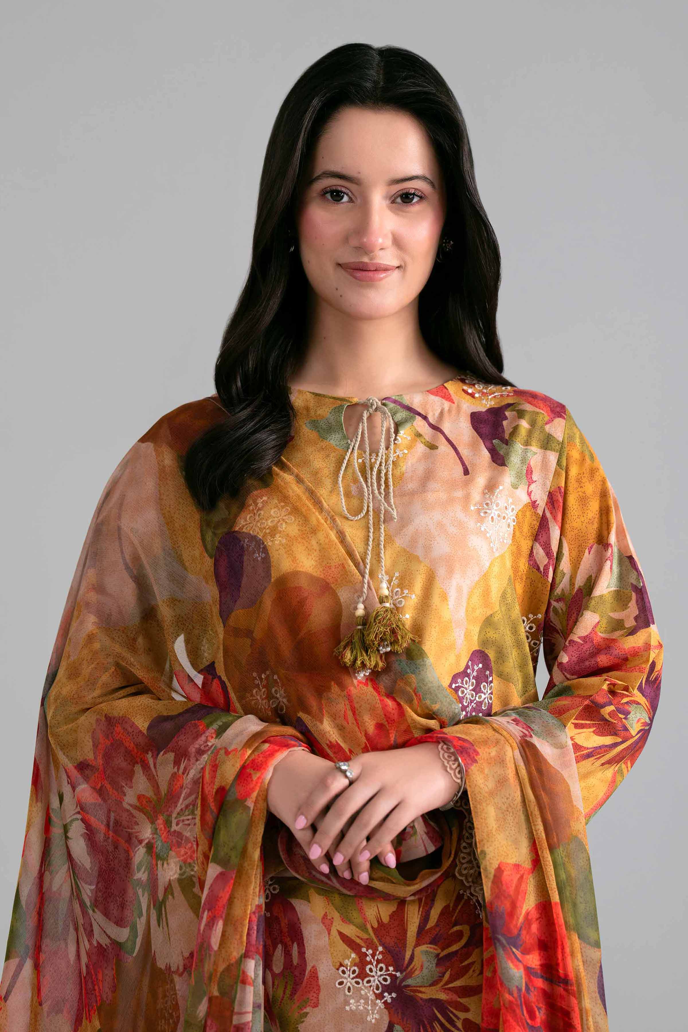 3 Piece - Printed Embroidered Suit - PE26-498 Multi Lawn 3PC Embroidered READY TO WEAR