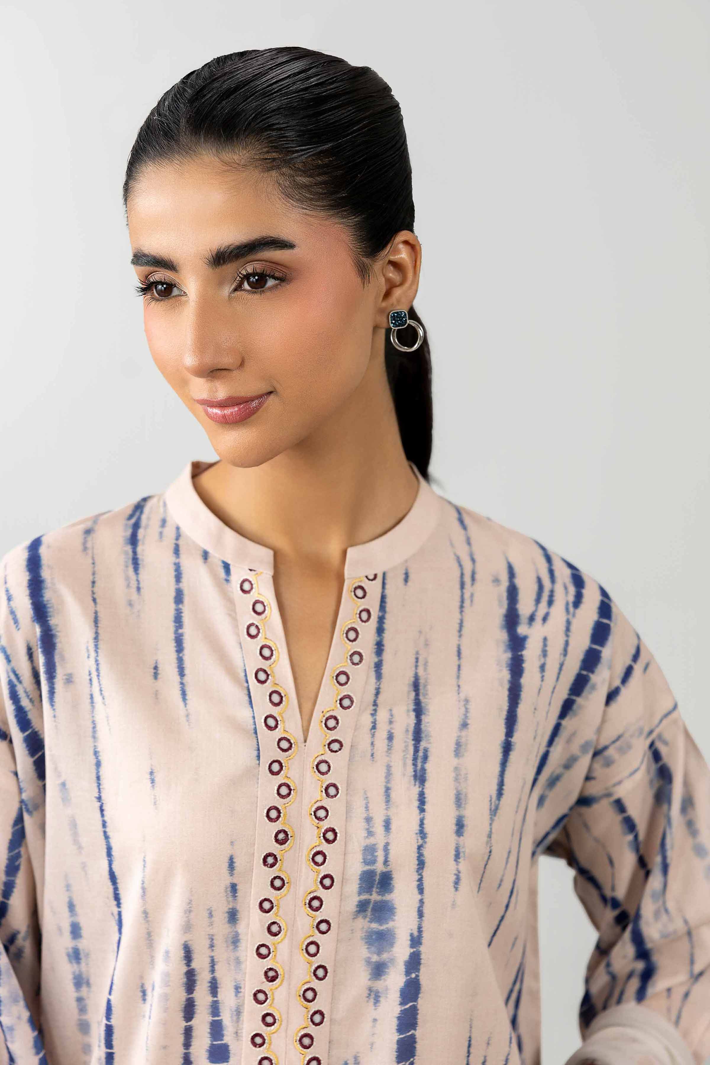 3 Piece - Printed Embroidered Suit - PE26-521