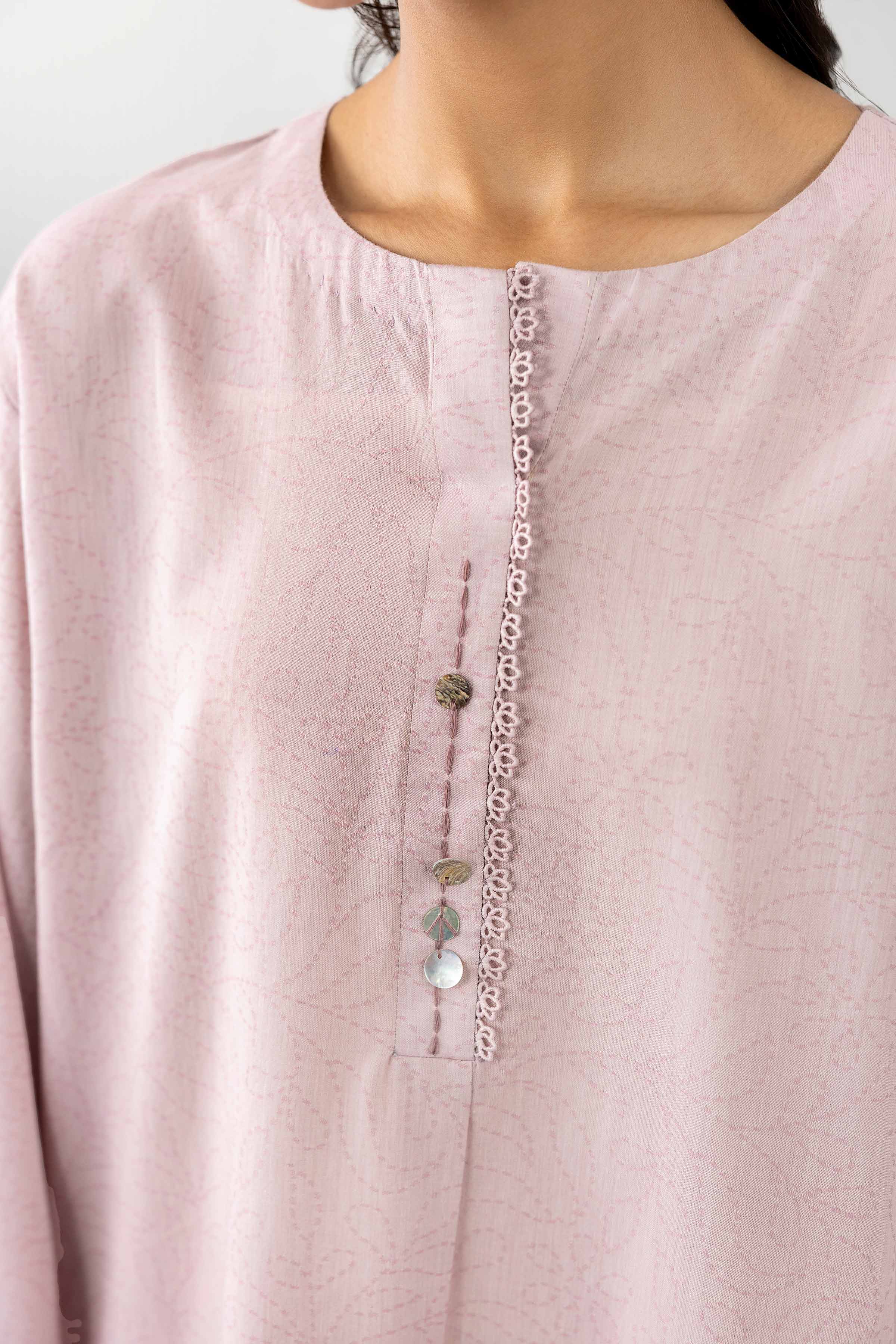 2 Piece - Solid Suit - PE26-529 Pink Jacquard 2PC Solids READY TO WEAR