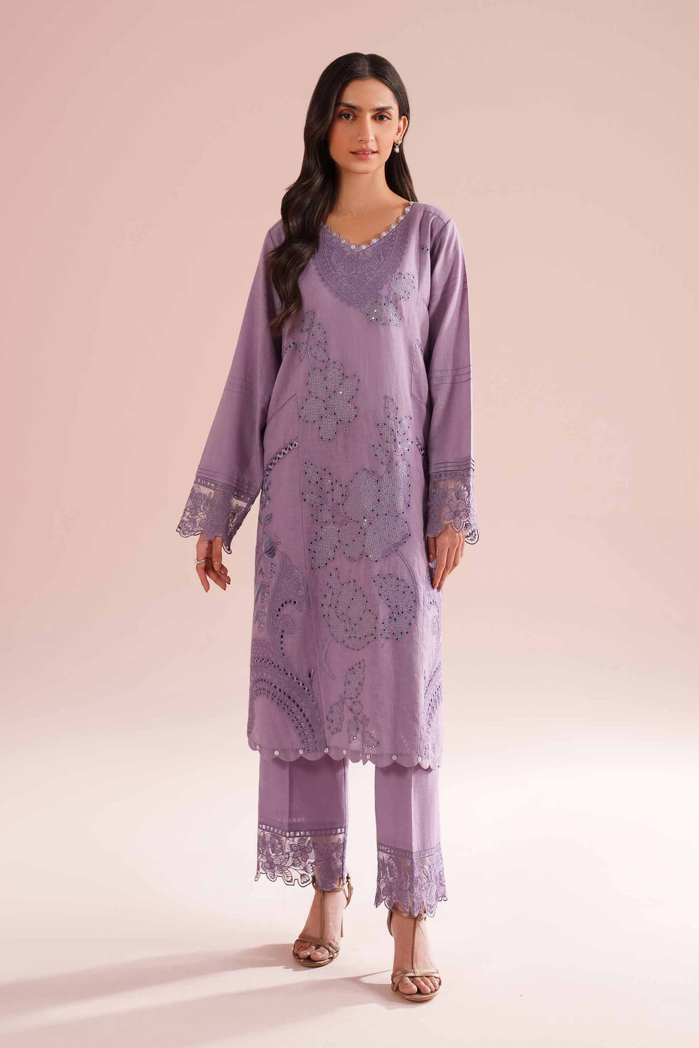 2 Piece - Embroidered Suit - PE26-54