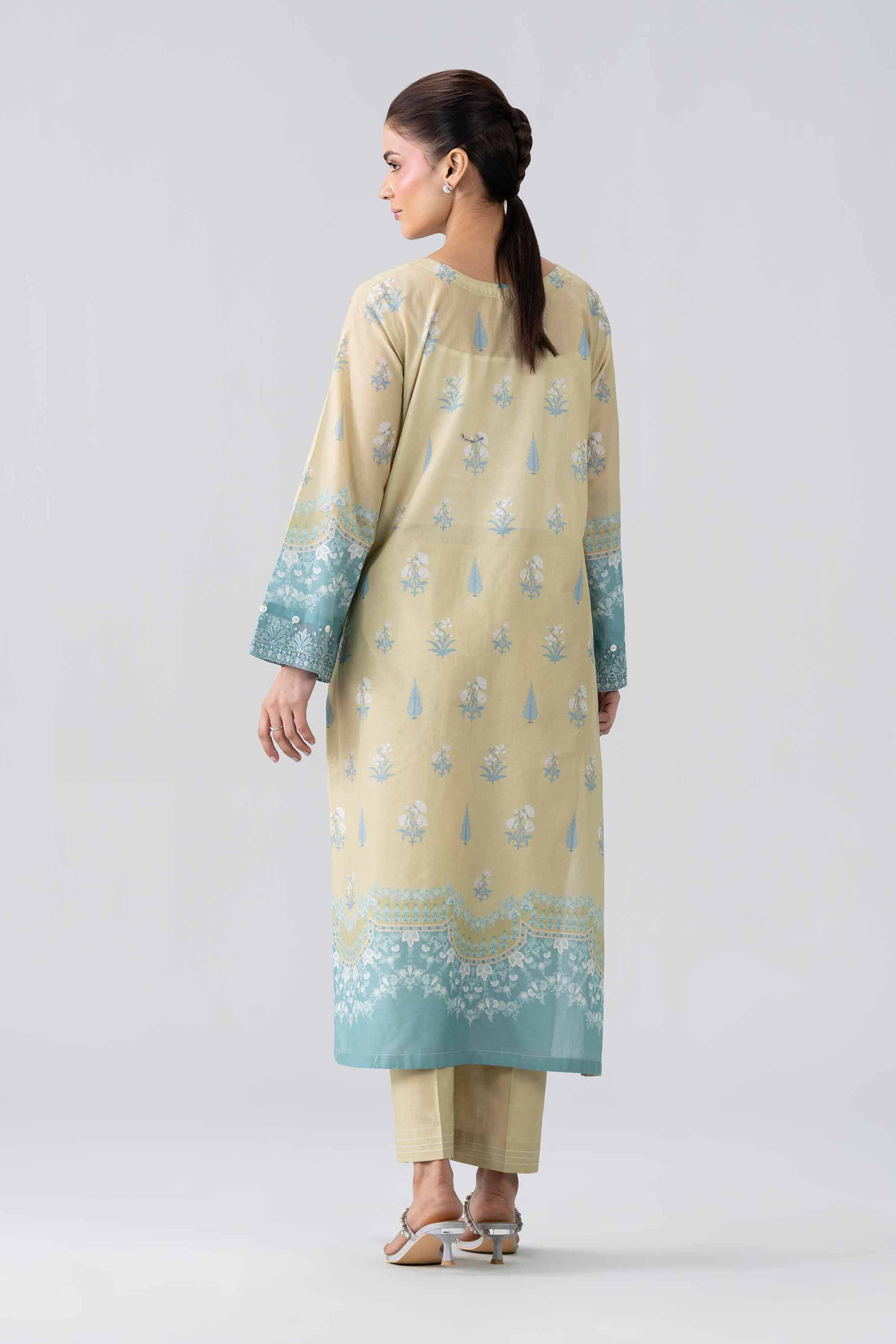 2 Piece - Printed Embroidered Suit - PE26-591