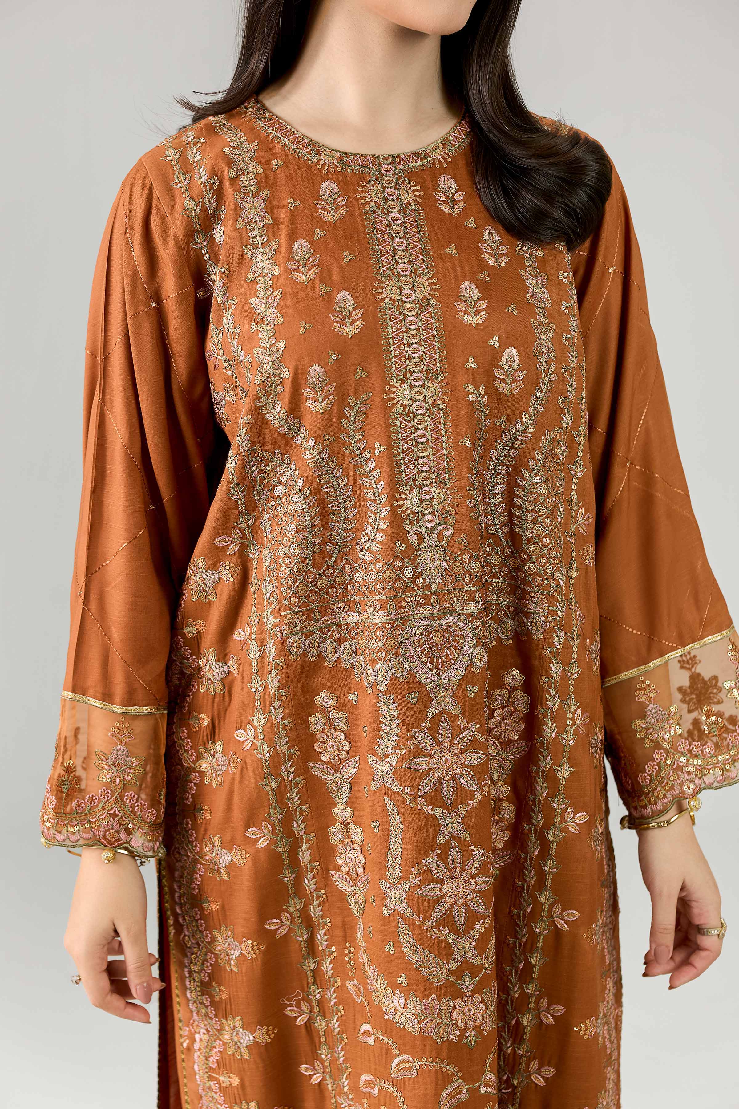 3 Piece - Embroidered Suit - PE26-597