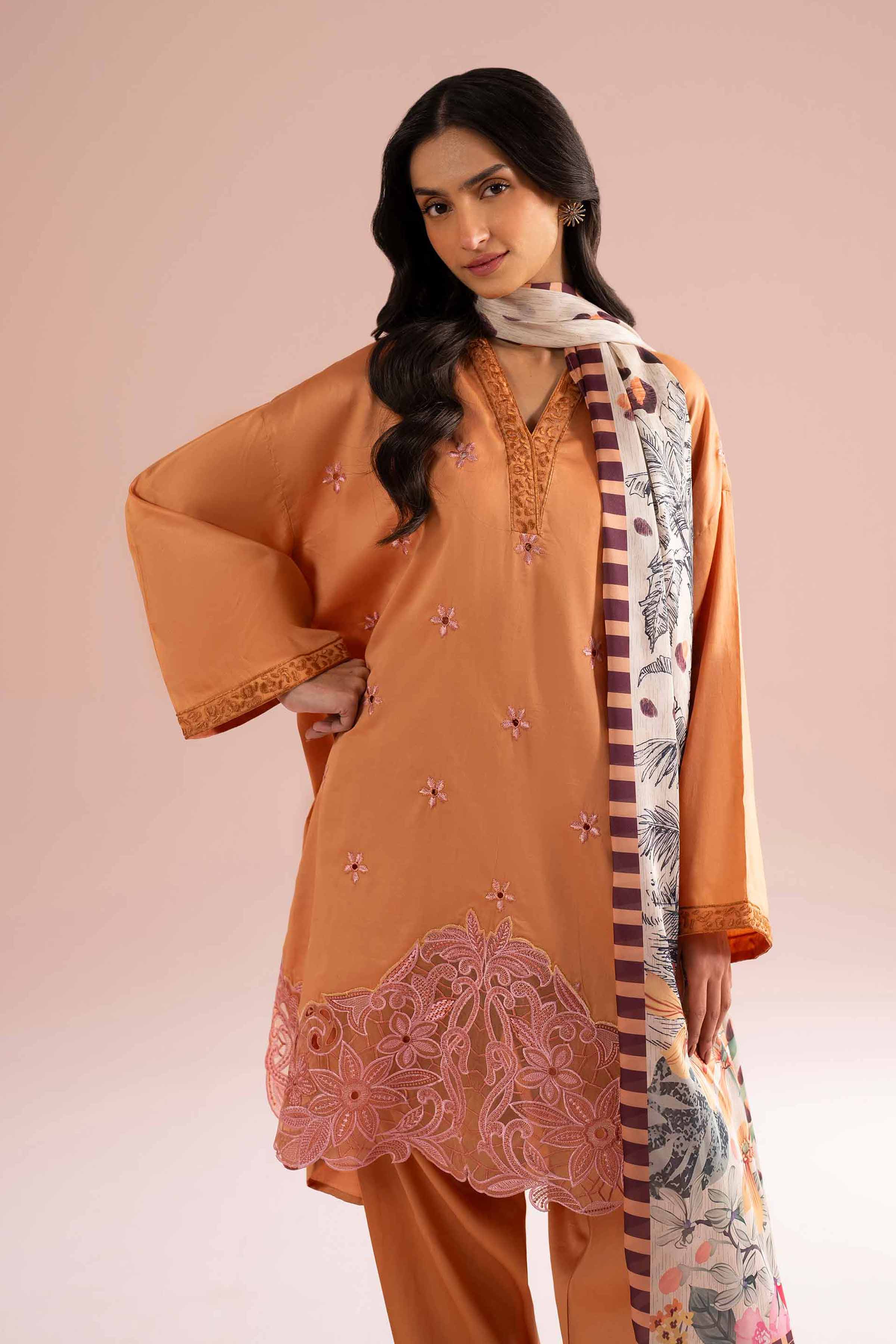 3 Piece - Embroidered Suit - PE26-62