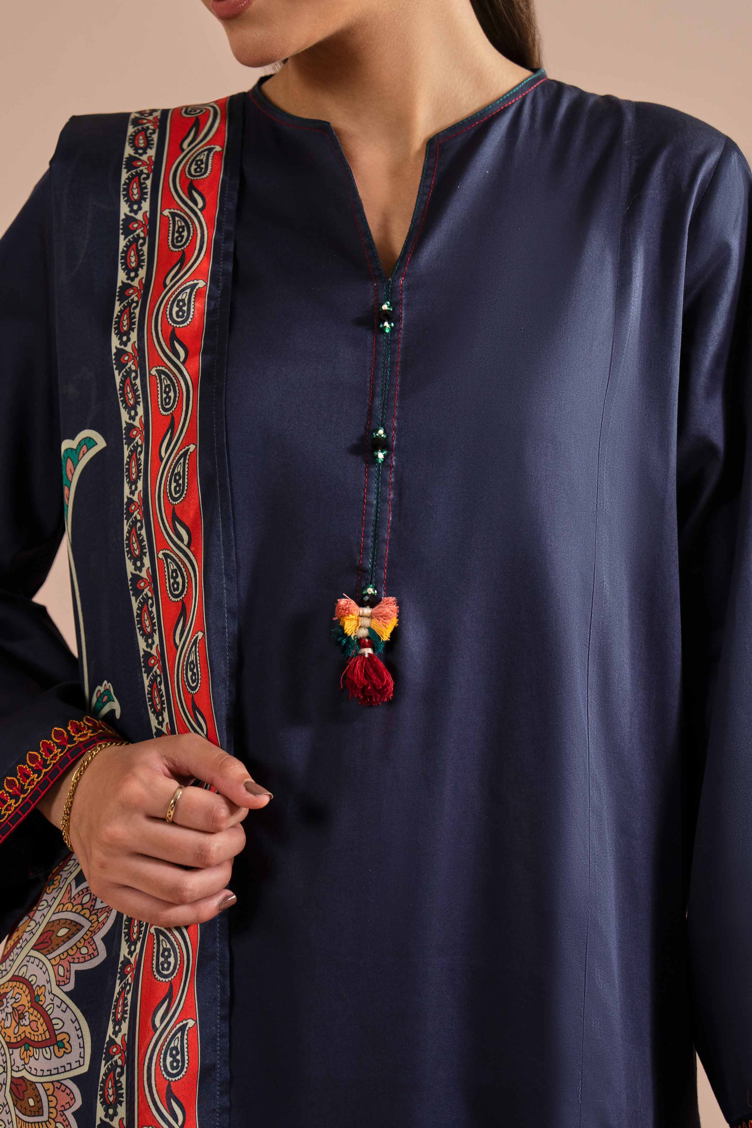 3 Piece - Embroidered Suit - PE26-65