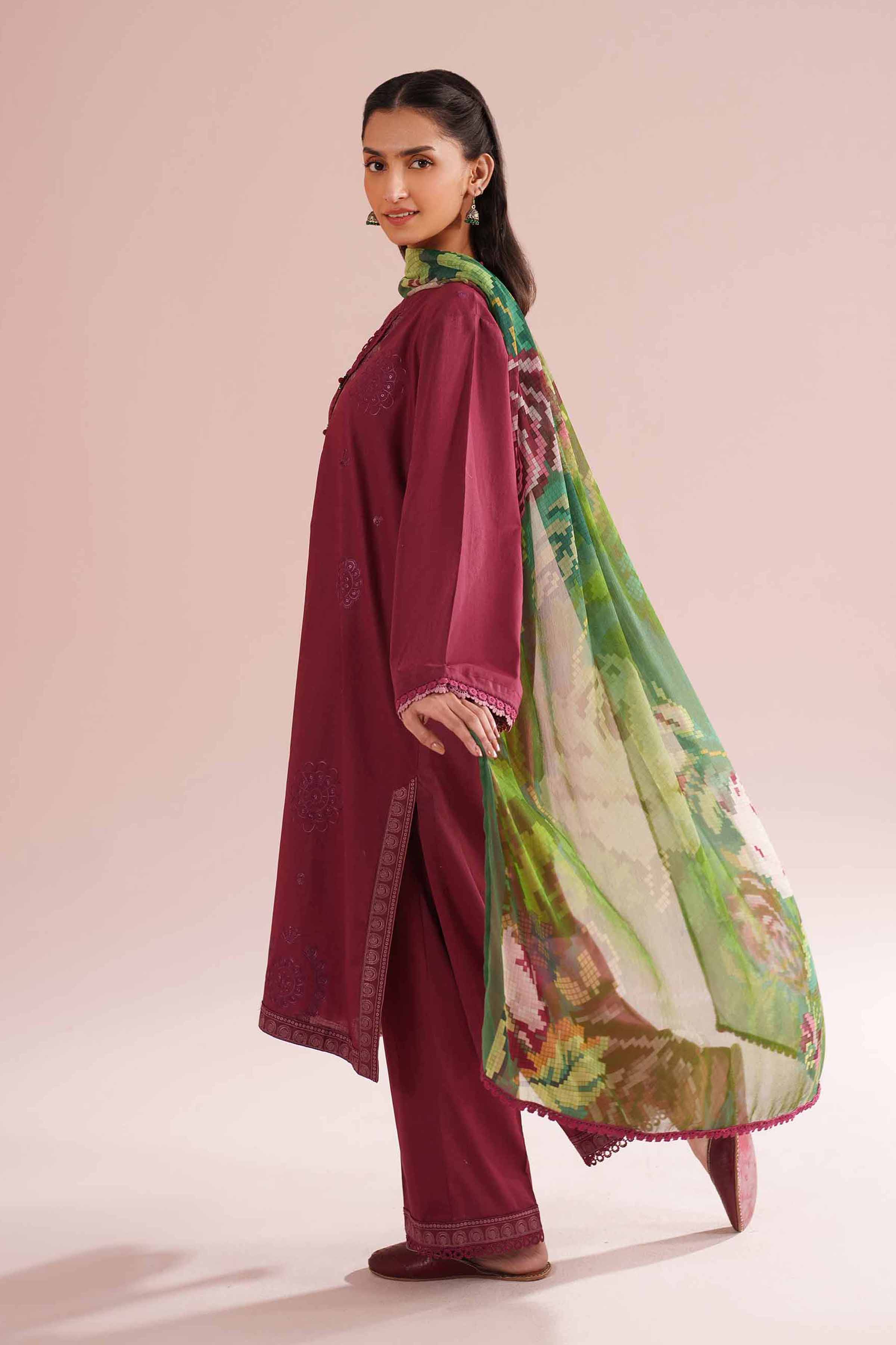 3 Piece - Embroidered Suit - PE26-66