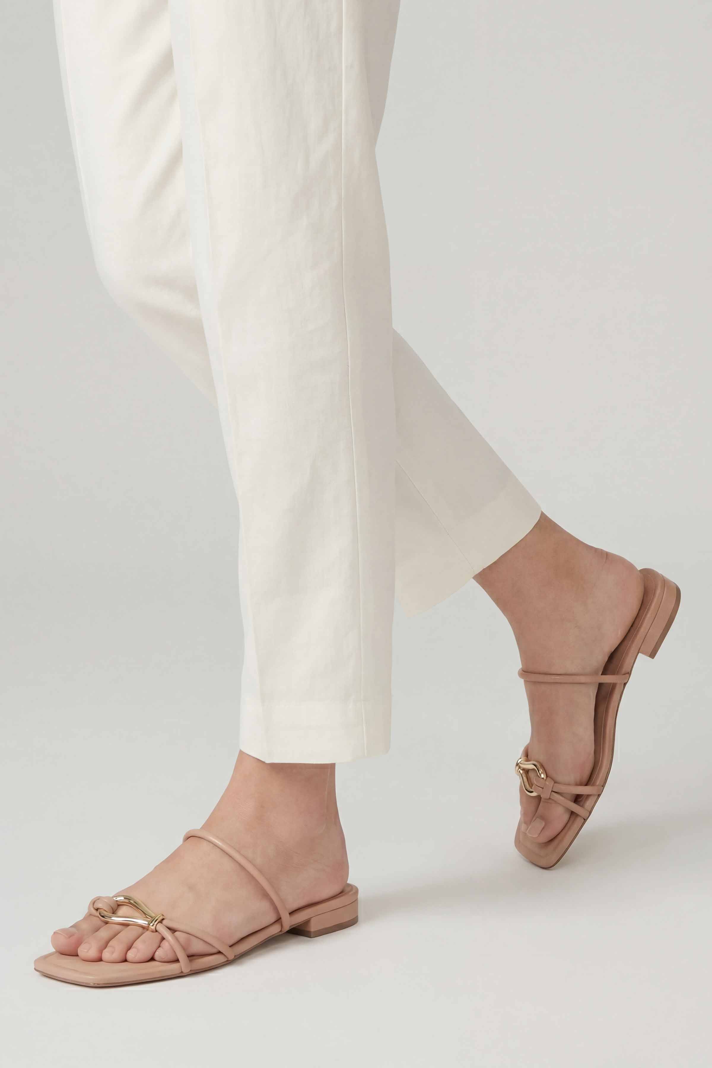 Solid Trousers - PE26-667 White Cambric 1PC Solids READY TO WEAR