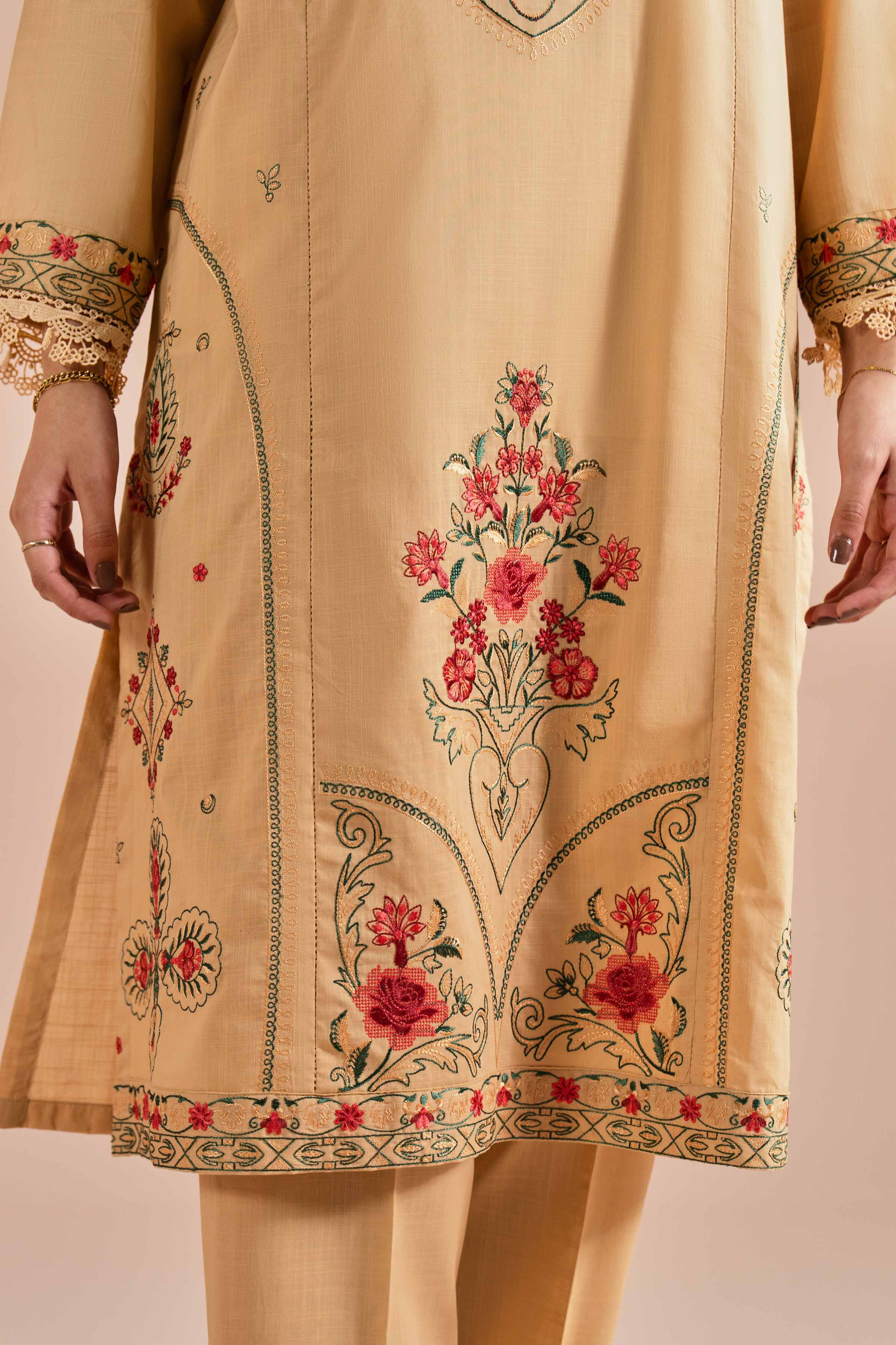3 Piece - Embroidered Suit - PE26-67