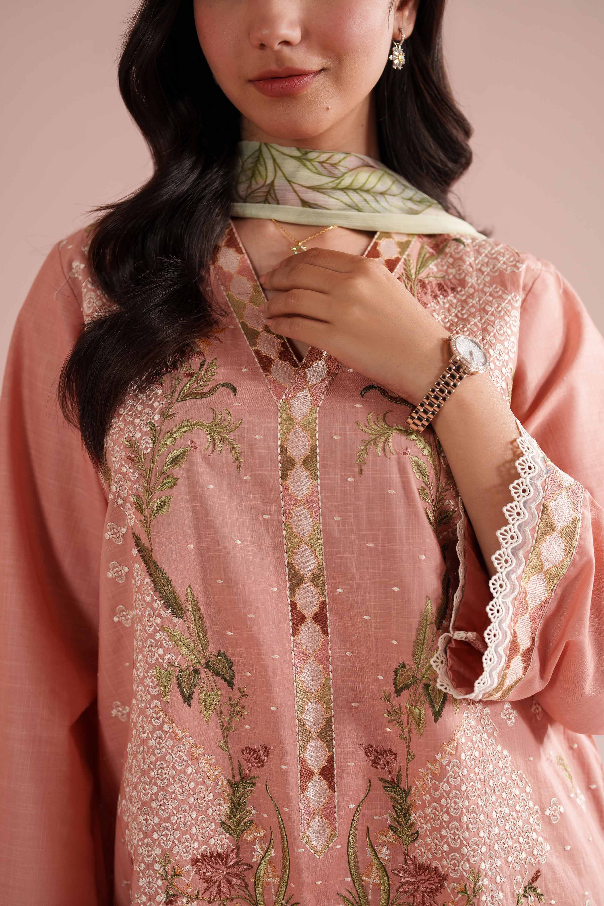 3 Piece - Embroidered Suit - PE26-68