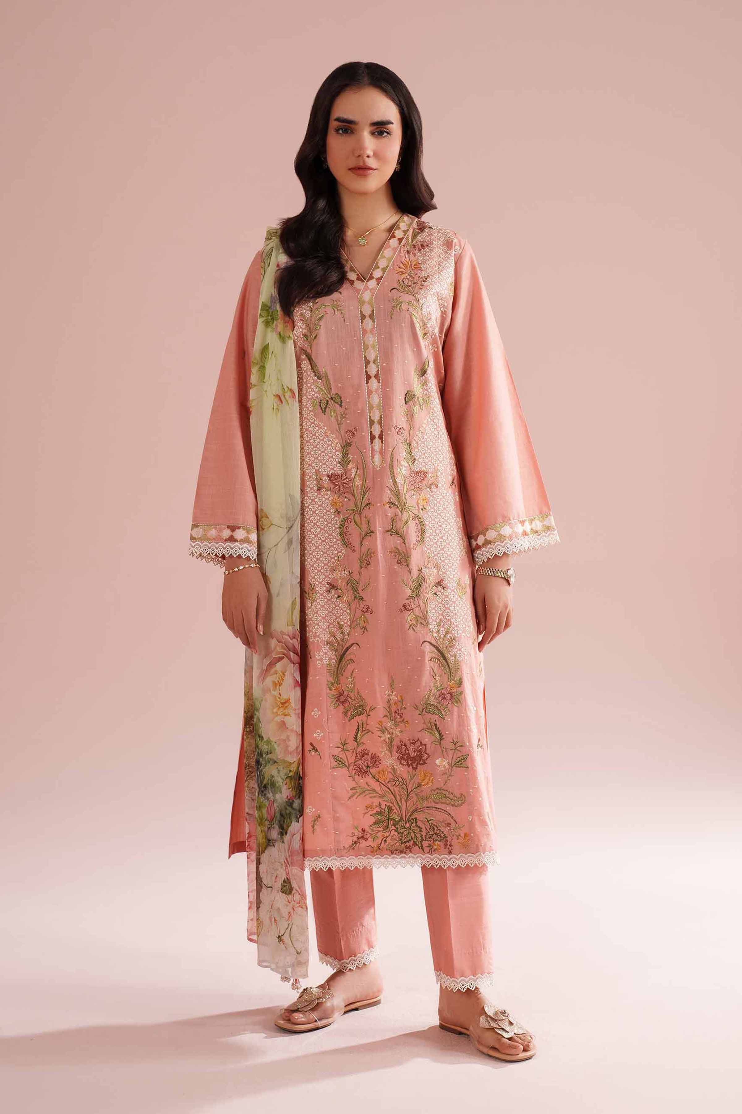 3 Piece - Embroidered Suit - PE26-68