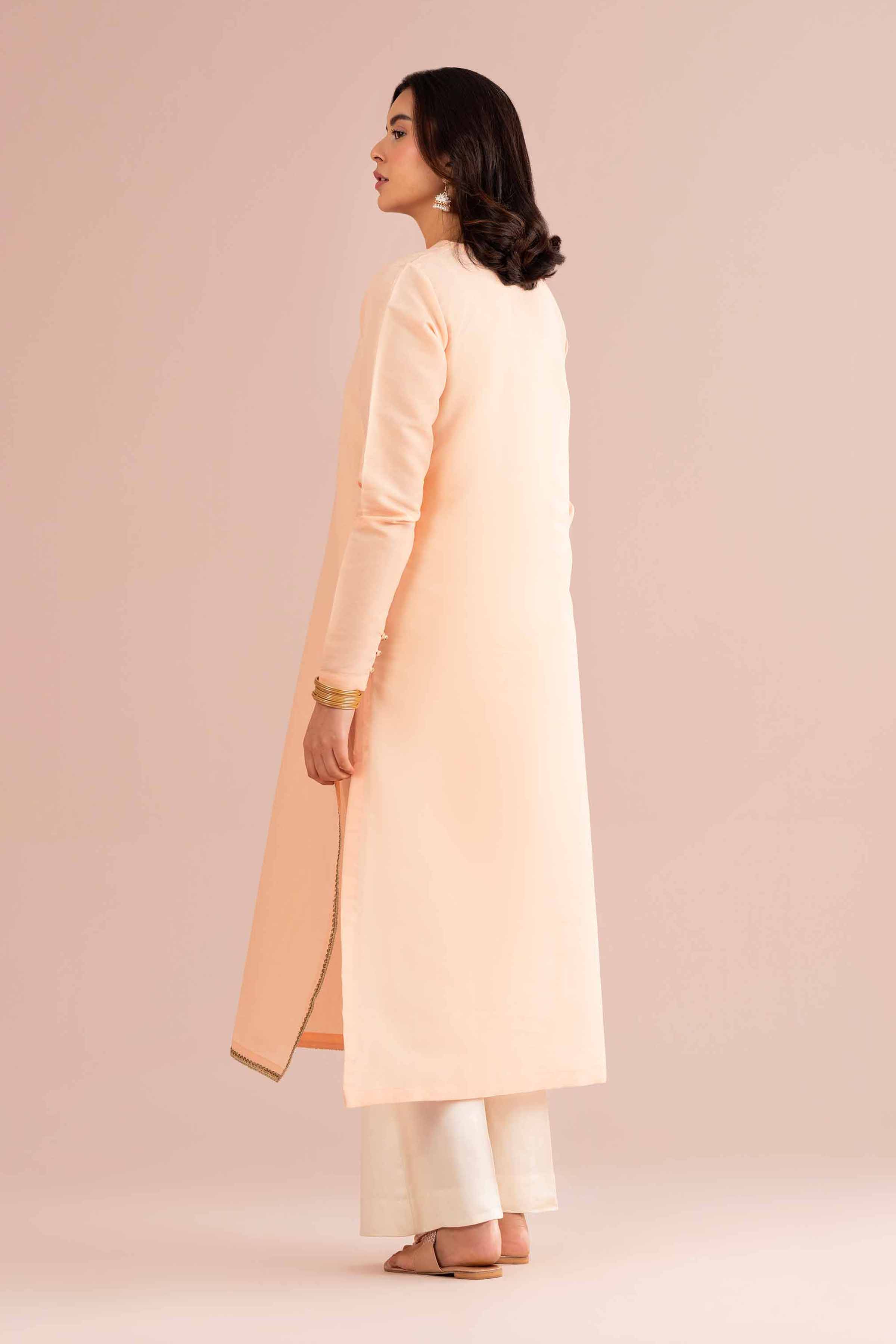 Basic Shirt - PE26-81 Orange Sunrise 1PC Solids READY TO WEAR