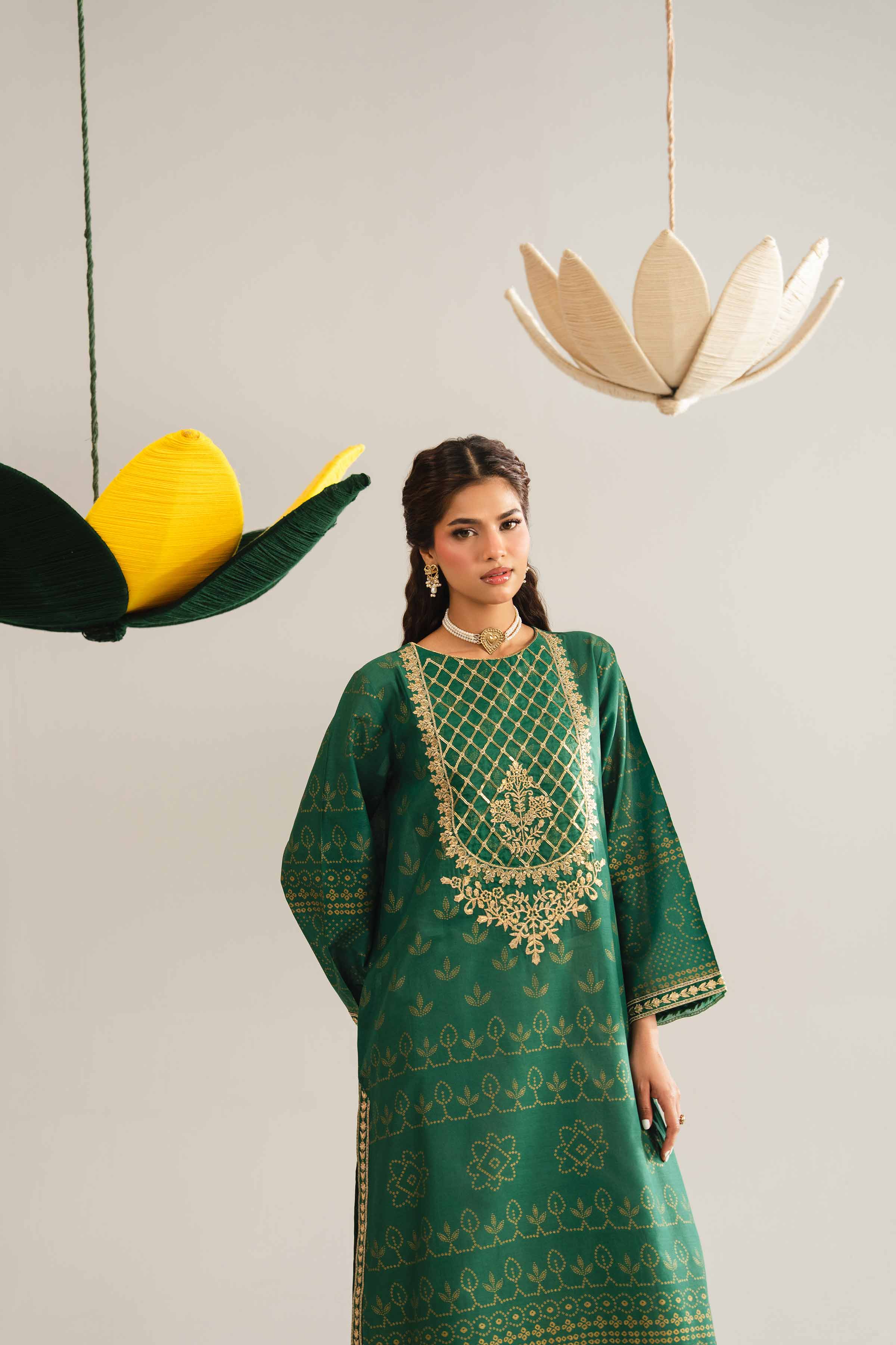 Printed Embroidered Shirt - PE26-87