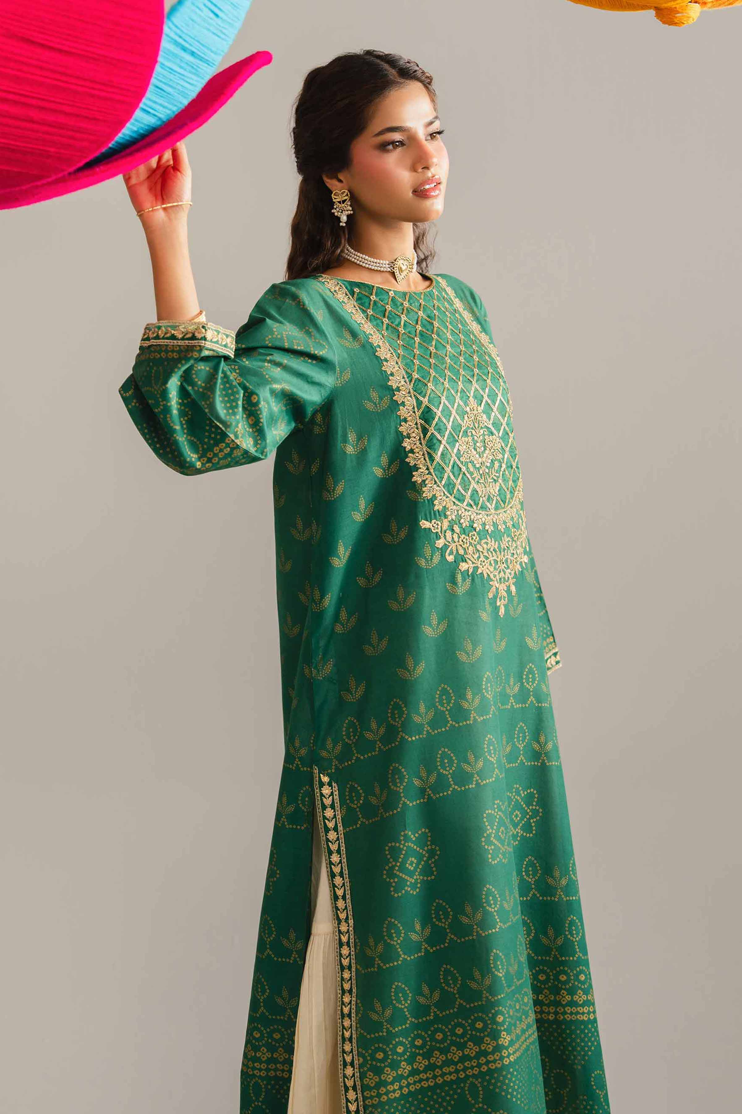 Printed Embroidered Shirt - PE26-87