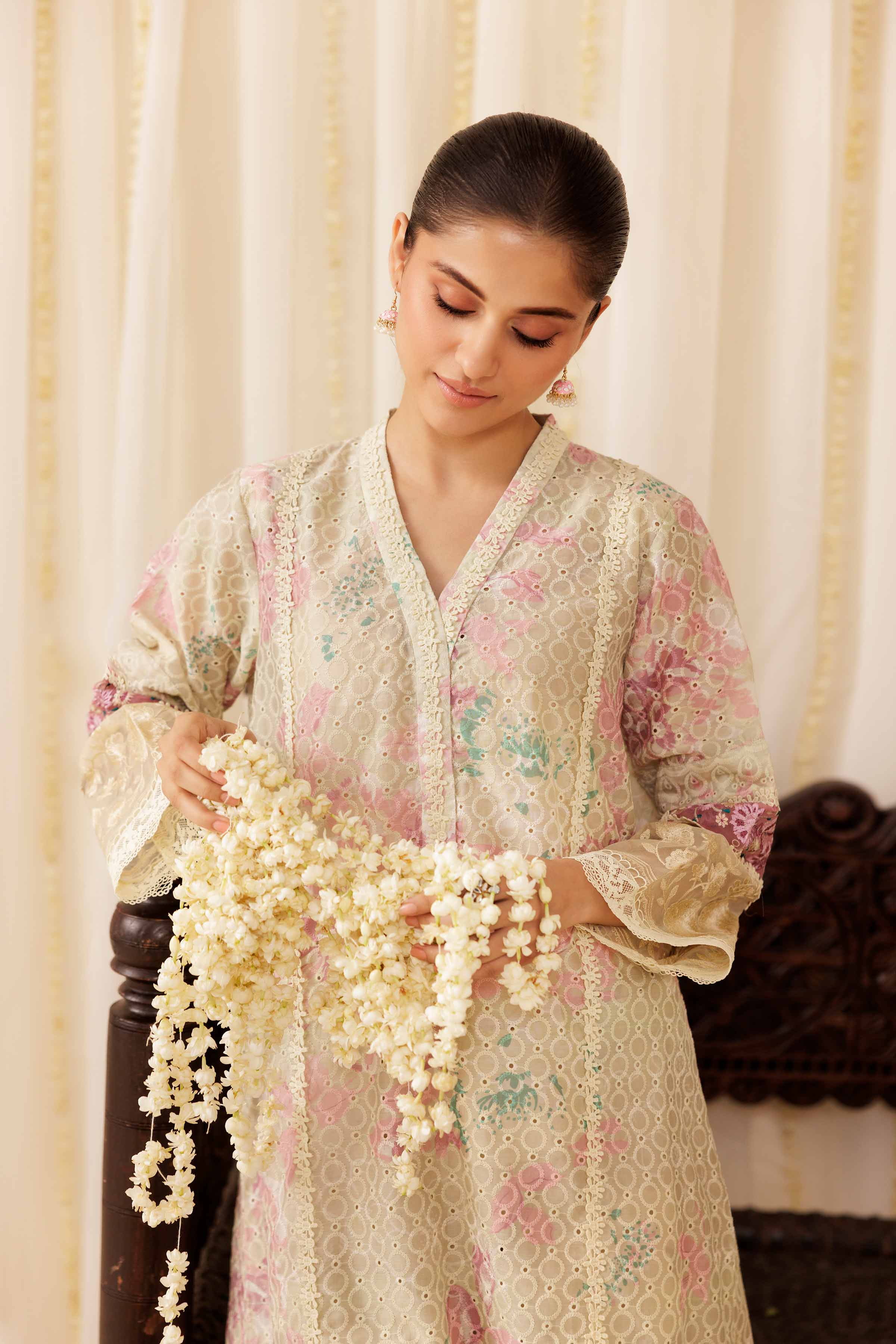 2 Piece - Embroidered Suit - PFE25-06