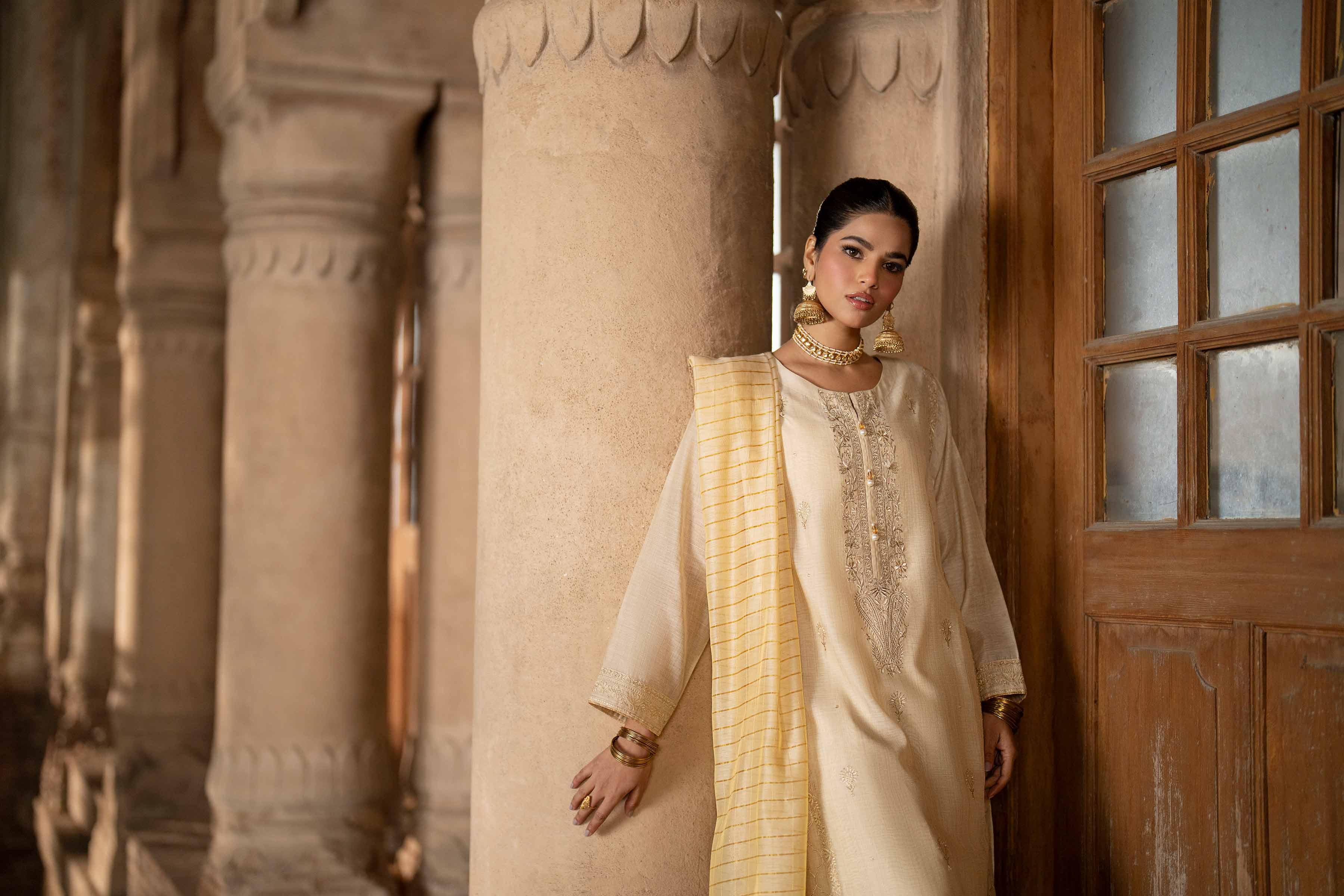 3 Piece - Embroidered Suit - PFE25-08