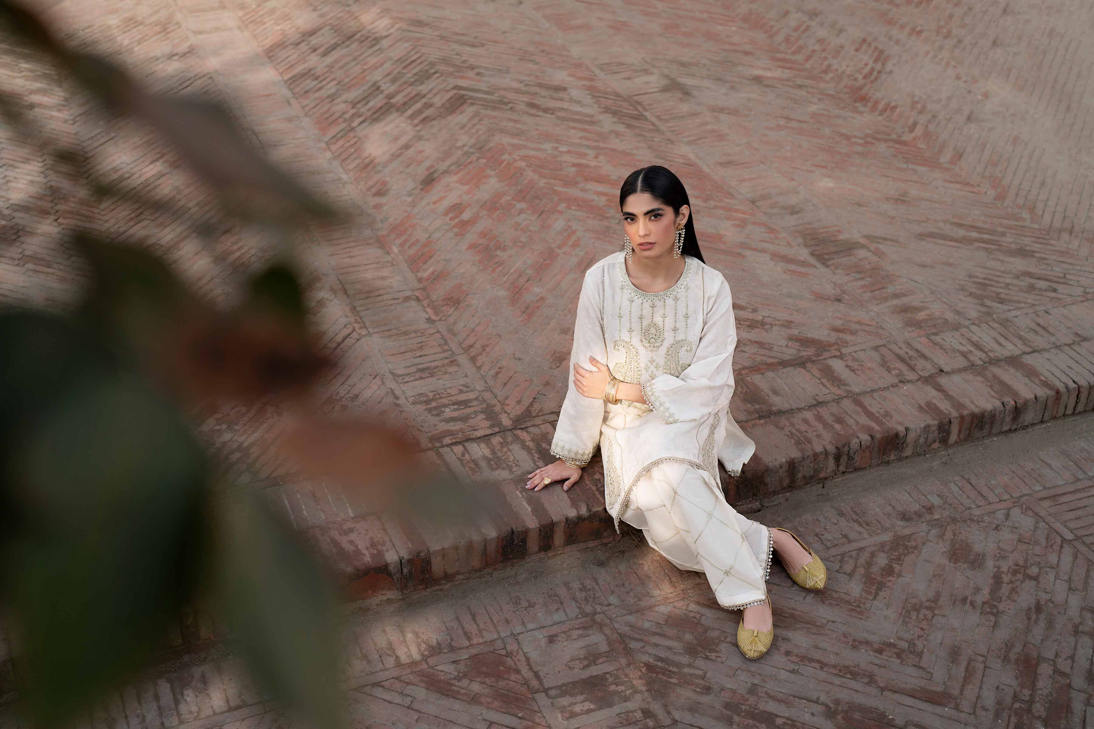 2 Piece - Embroidered Suit - PFE25-10