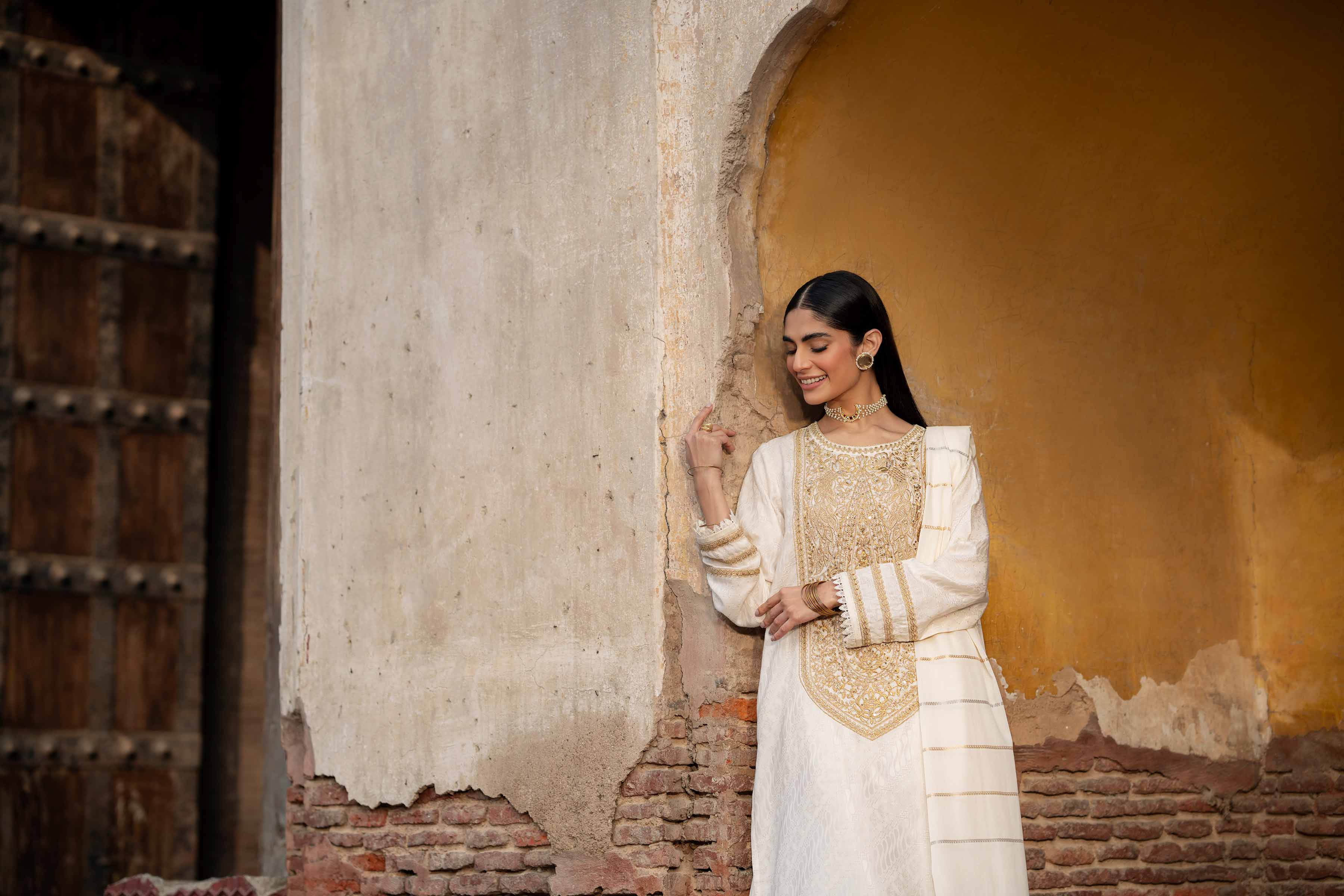 3 Piece - Embroidered Suit - PFE25-12