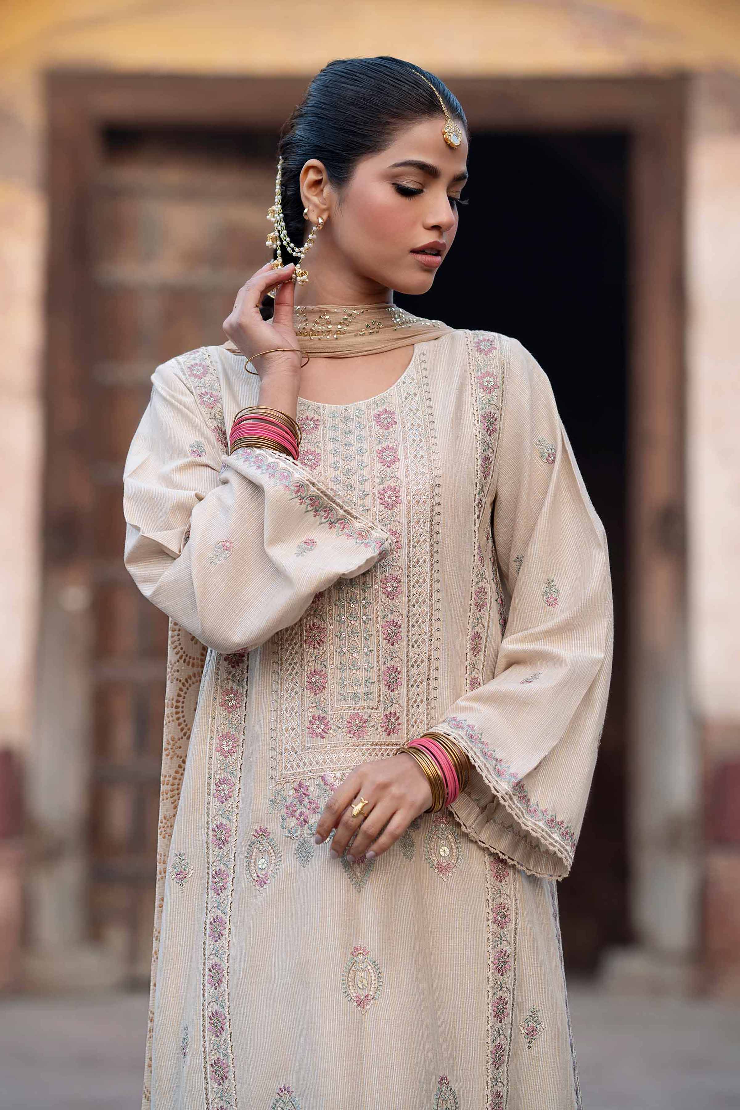 3 Piece - Embroidered Suit - PFE25-21