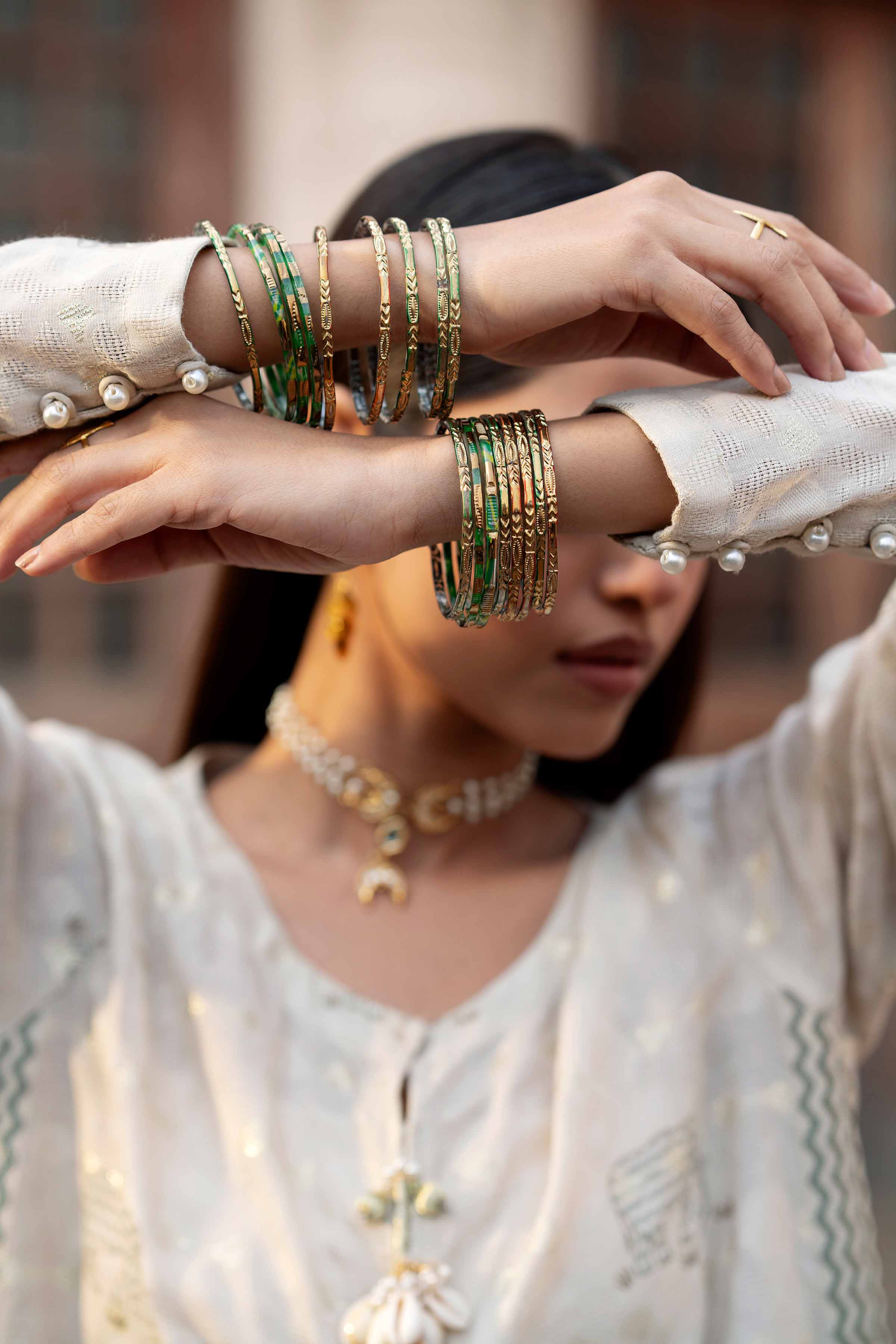 2 Piece - Printed Embroidered Suit - PFE25-25