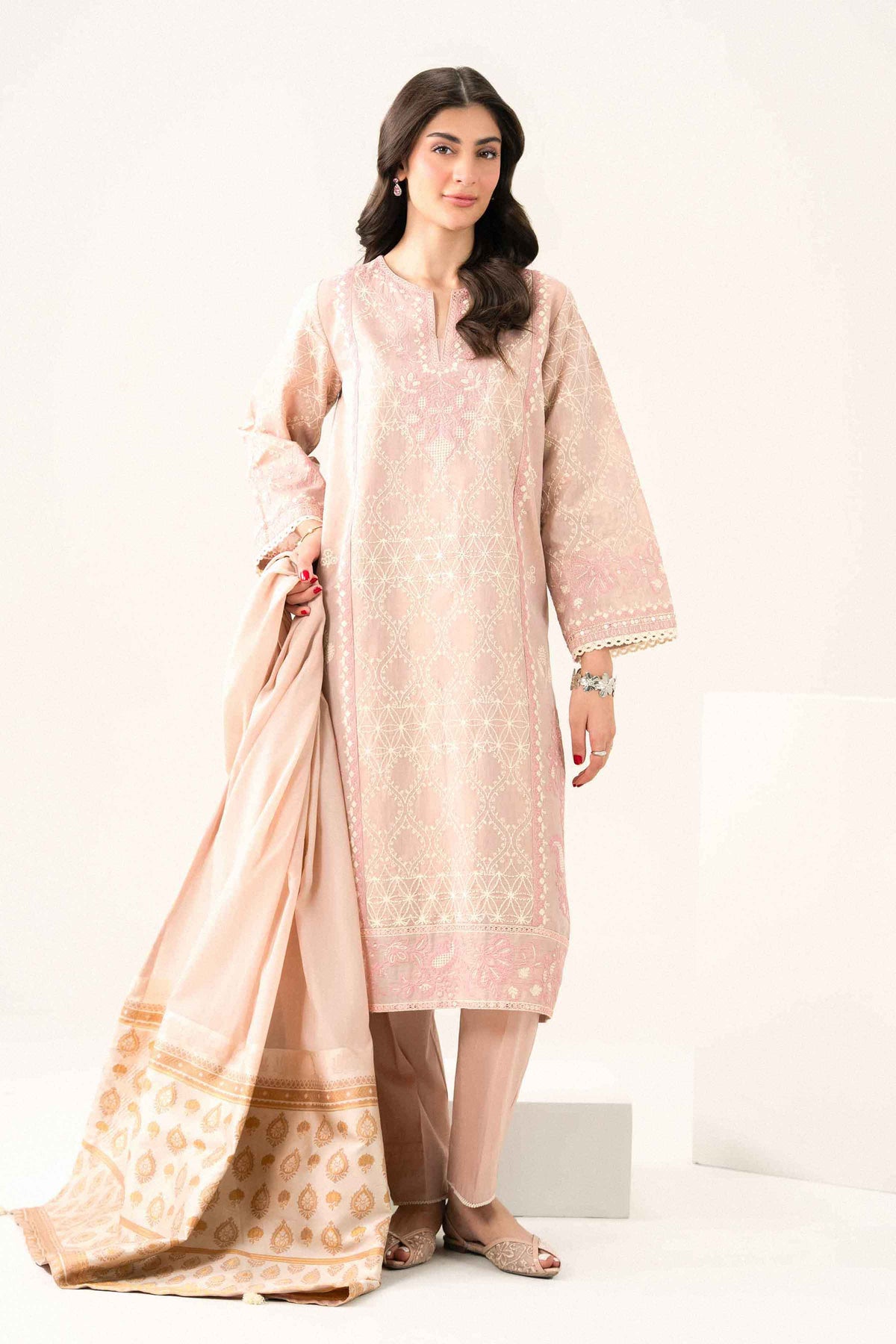 3 Piece - Embroidered Suit - PFE26-41-for Women - Pret Collection | Nishat UAE | Shop Online