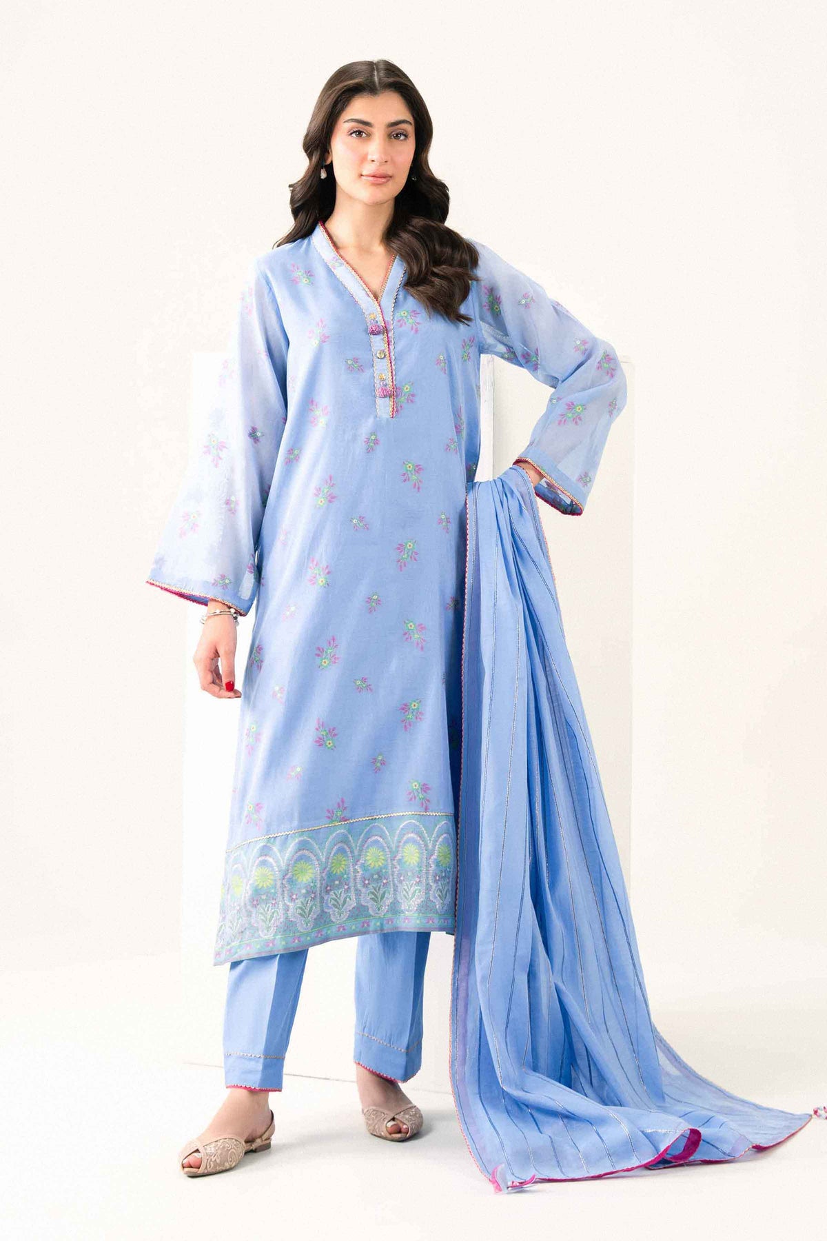 3 Piece - Printed Suit - PFE26-55-for Women - Pret Collection | Nishat UAE | Shop Online