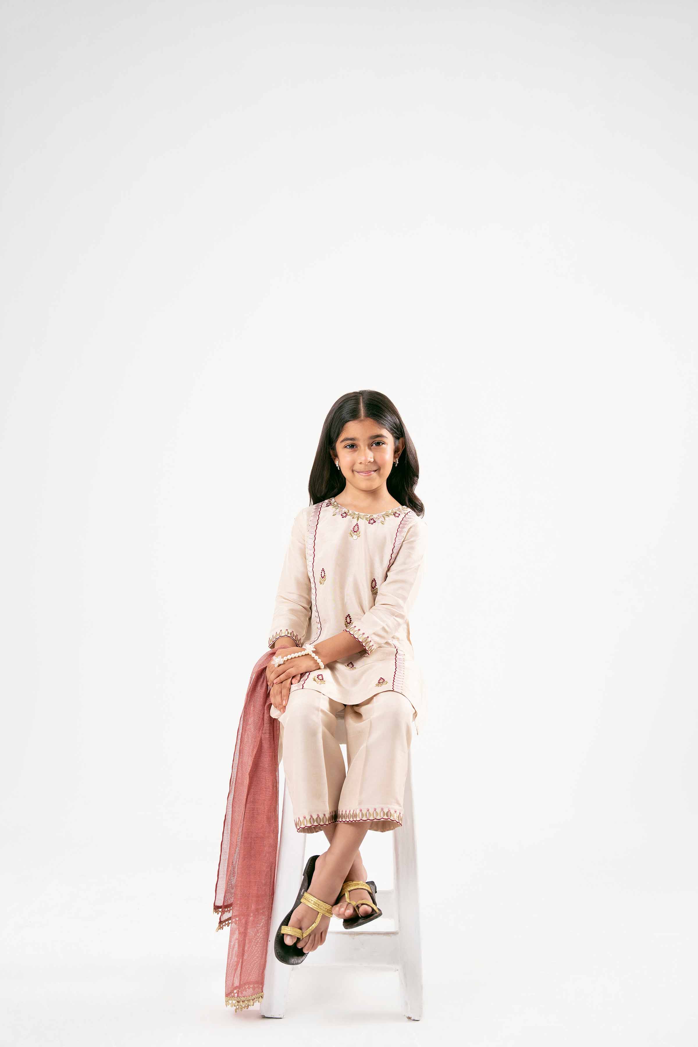 3 Piece - Embroidered Suit - PMD25-14 D