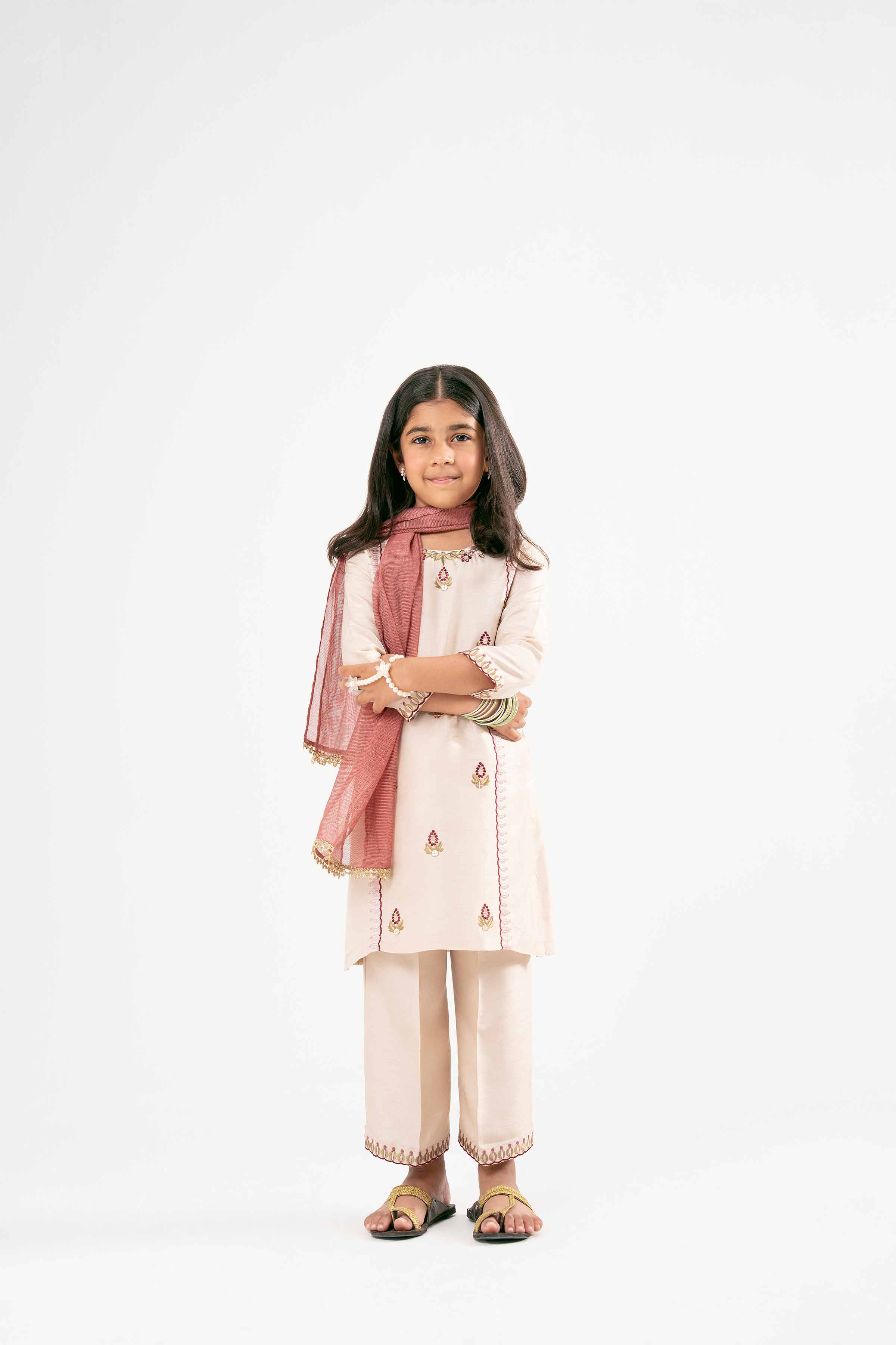 3 Piece - Embroidered Suit - PMD25-14 D
