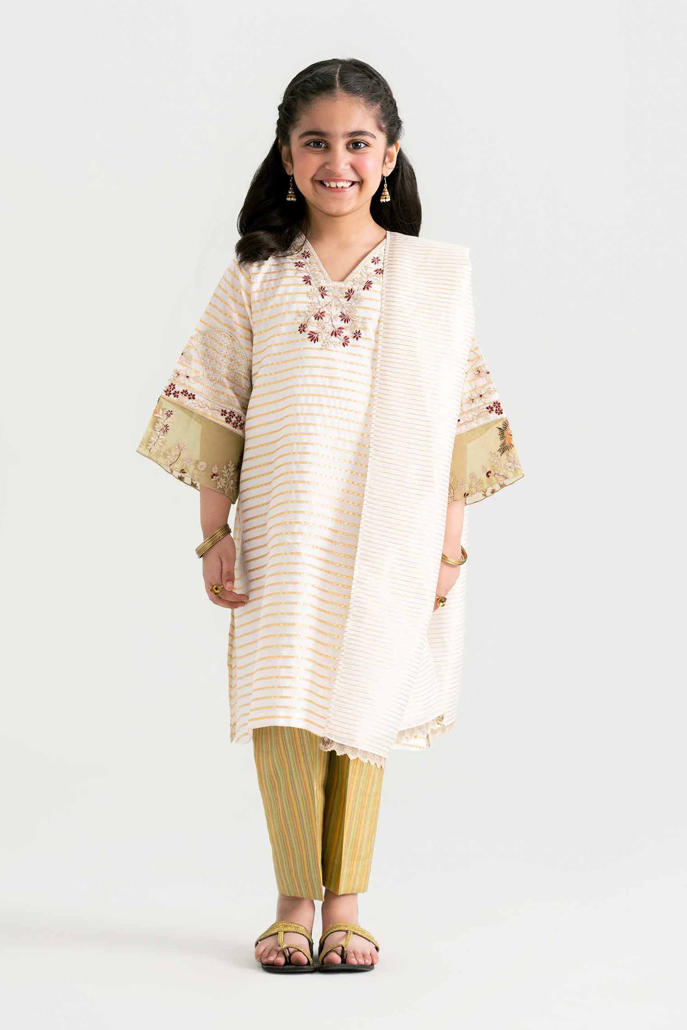 3 Piece - Embroidered Suit - PMD25-15 D