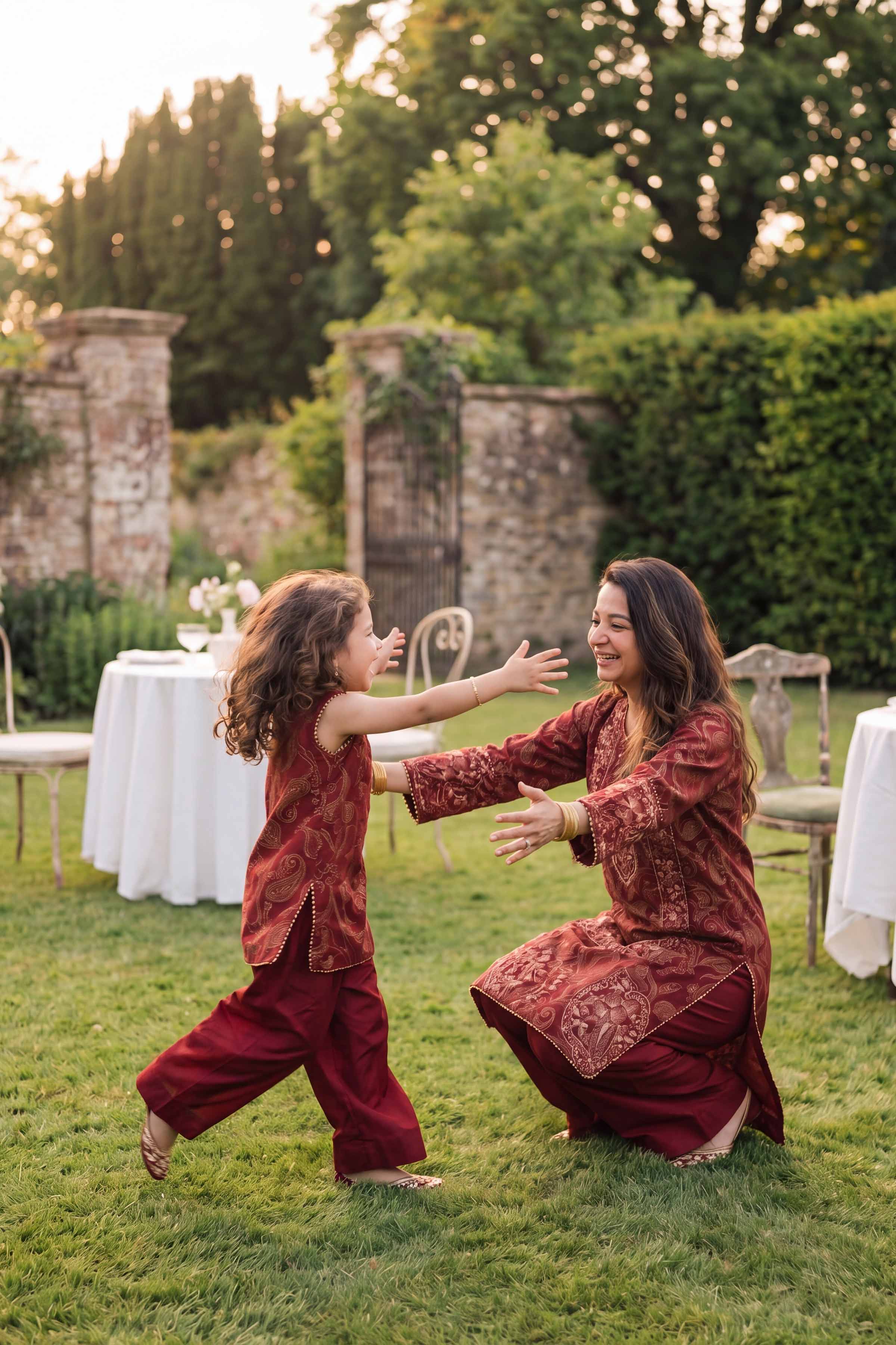 2 Piece - Printed Embroidered Suit - PMD26-01 D Red Lawn 2PC Embroidered READY TO WEAR