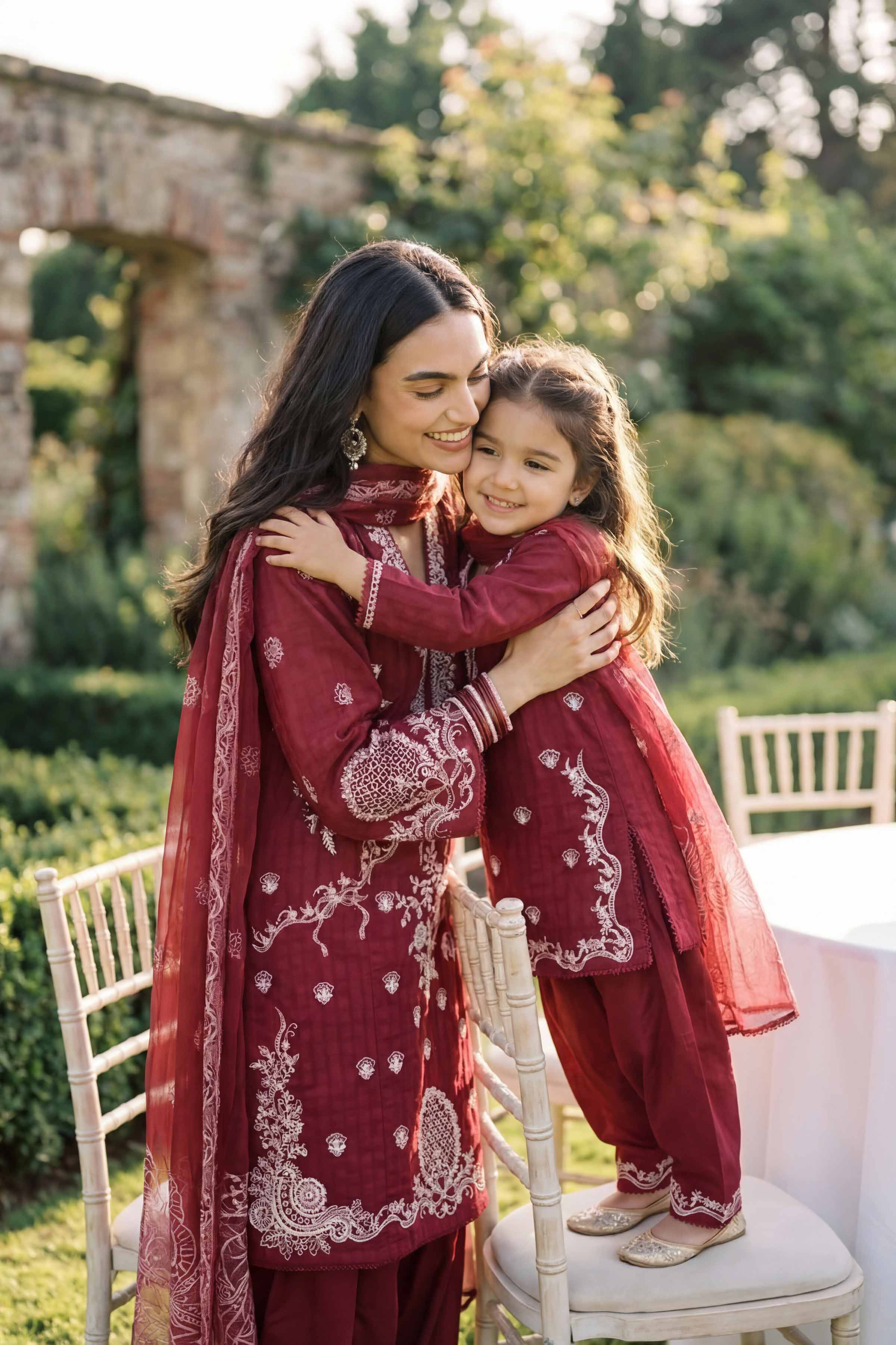3 Piece - Embroidered Suit - PMD26-34 M