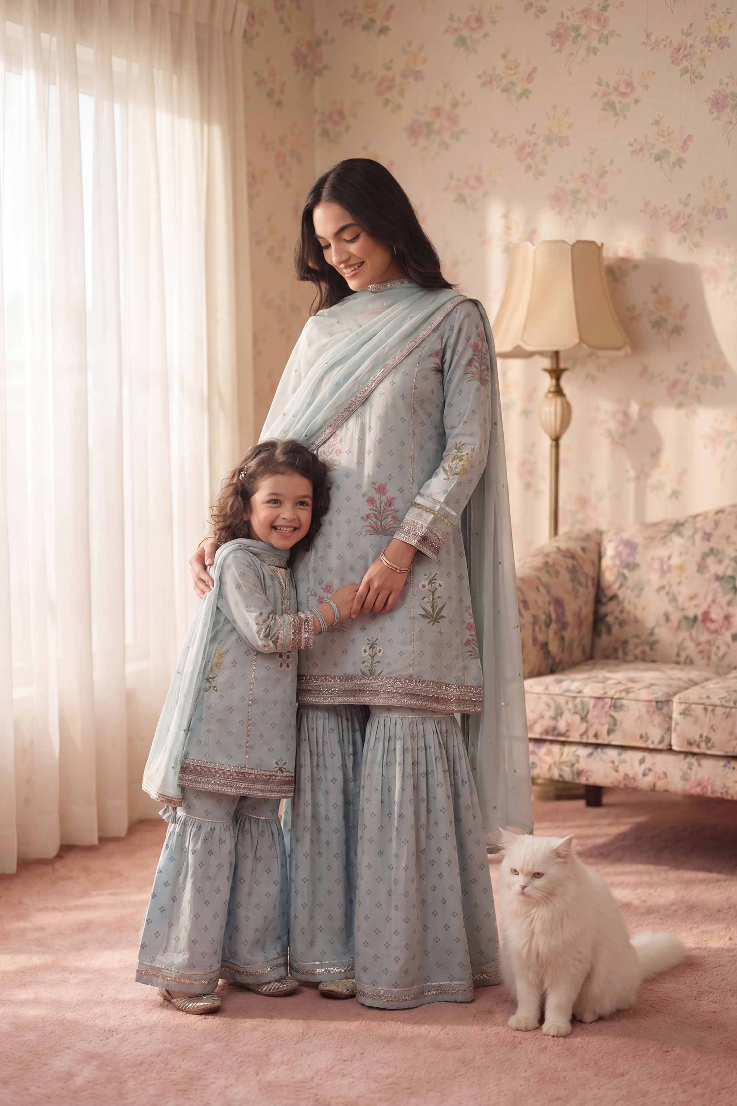 3 Piece - Embroidered Suit - PMD26-43 D